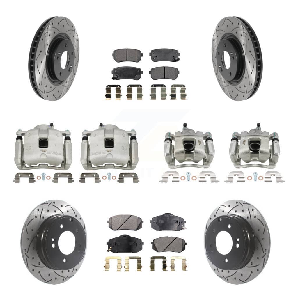 Transit Auto - KCD-100354T - Front and Rear Disc Brake Kits
