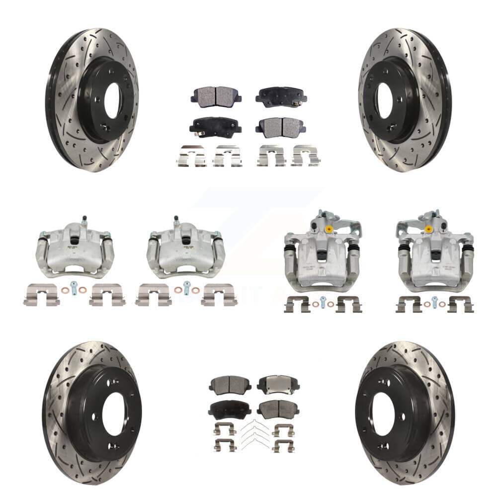 Transit Auto - KCD-100425T - Front and Rear Disc Brake Kits