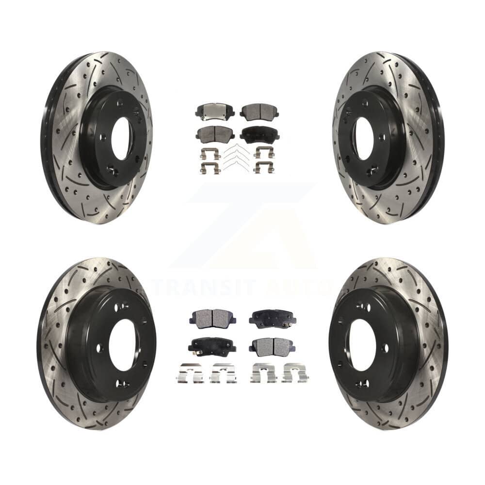 Transit Auto - KDT-100376 - Front and Rear Disc Brake Kits