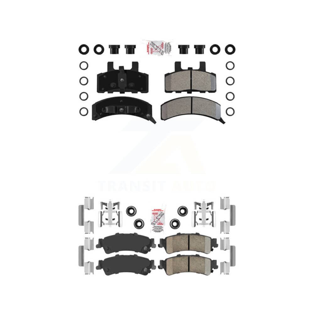 AmeriBRAKES - KNF-101635 - Front and Rear Disc Brake Pad Kits