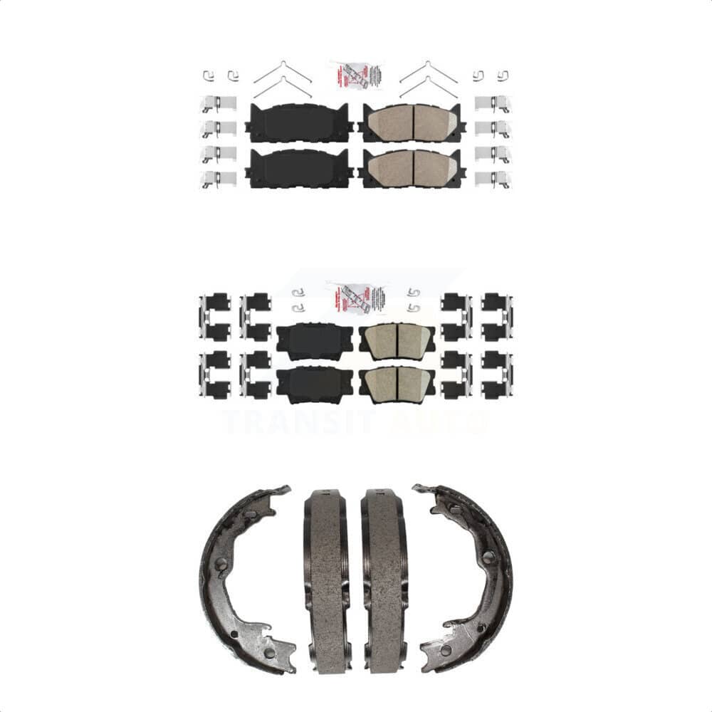 Transit Auto - KNN-100483 - Front and Rear Disc Brake Pad Kits
