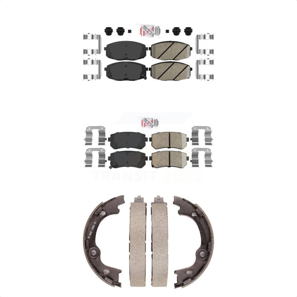 Transit Auto - KNN-100676 - Front and Rear Disc Brake Pad Kits