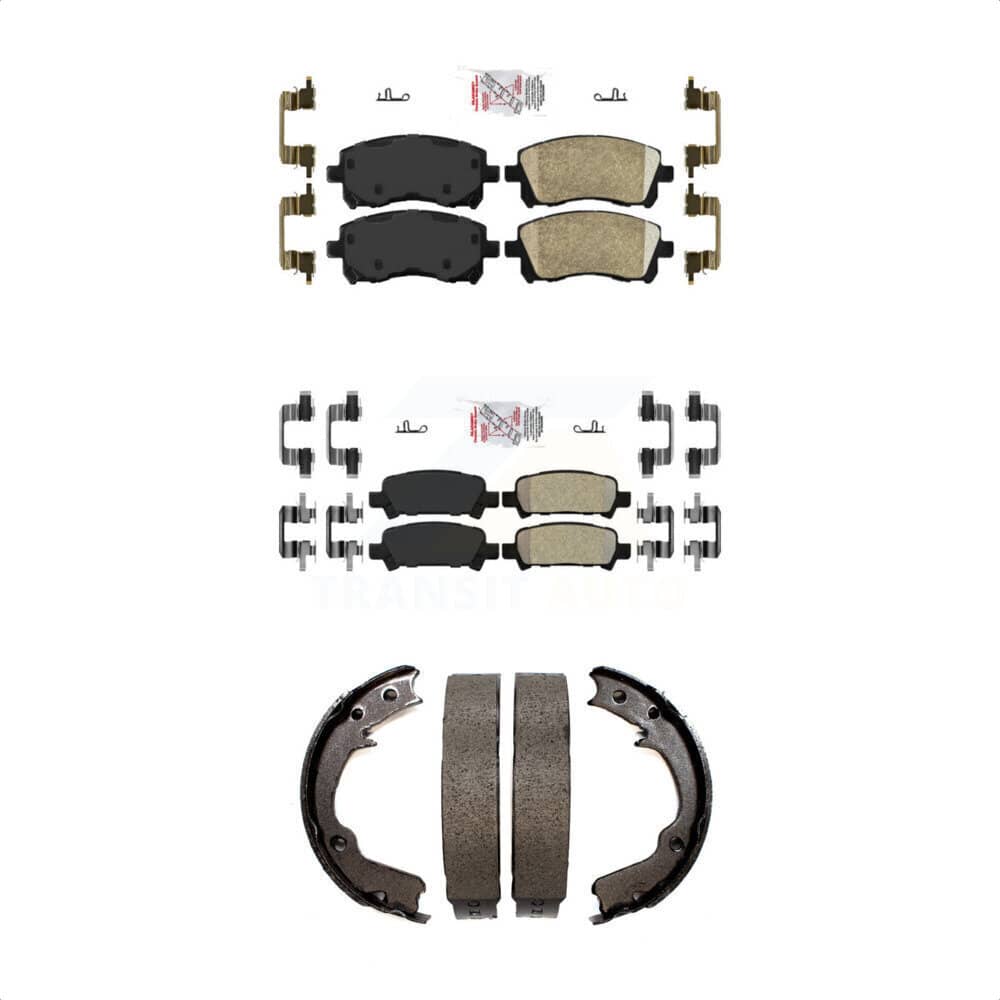 Transit Auto - KNN-100969 - Front and Rear Disc Brake Pad Kits