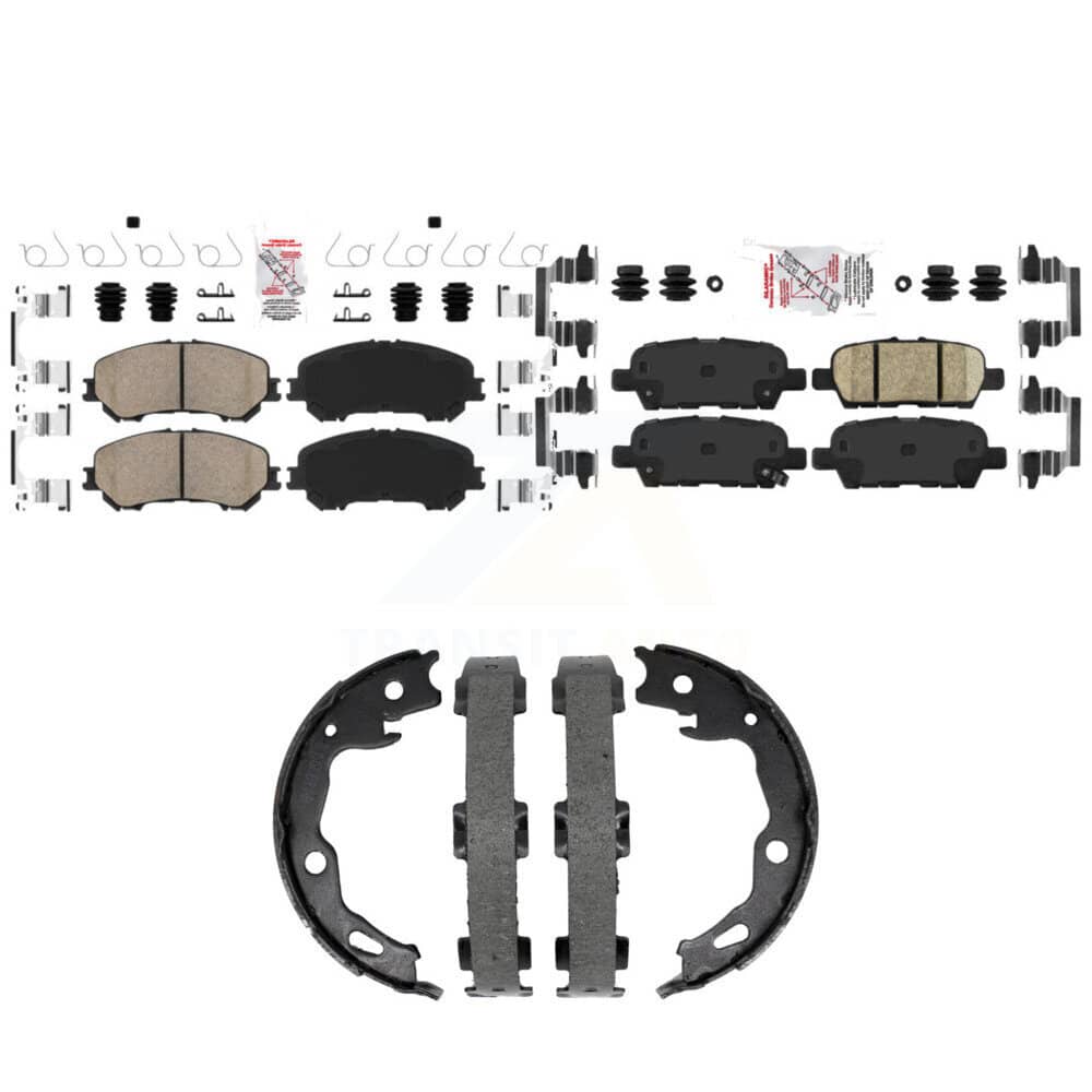 Transit Auto - KNN-101498 - Front and Rear Disc Brake Pad Kits