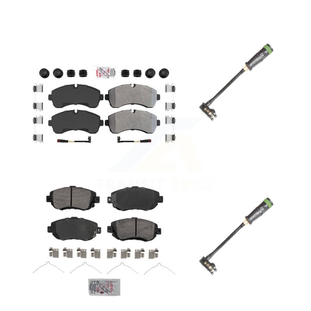 AmeriBRAKES - KNW-101128 - Front and Rear Disc Brake Pad Kits