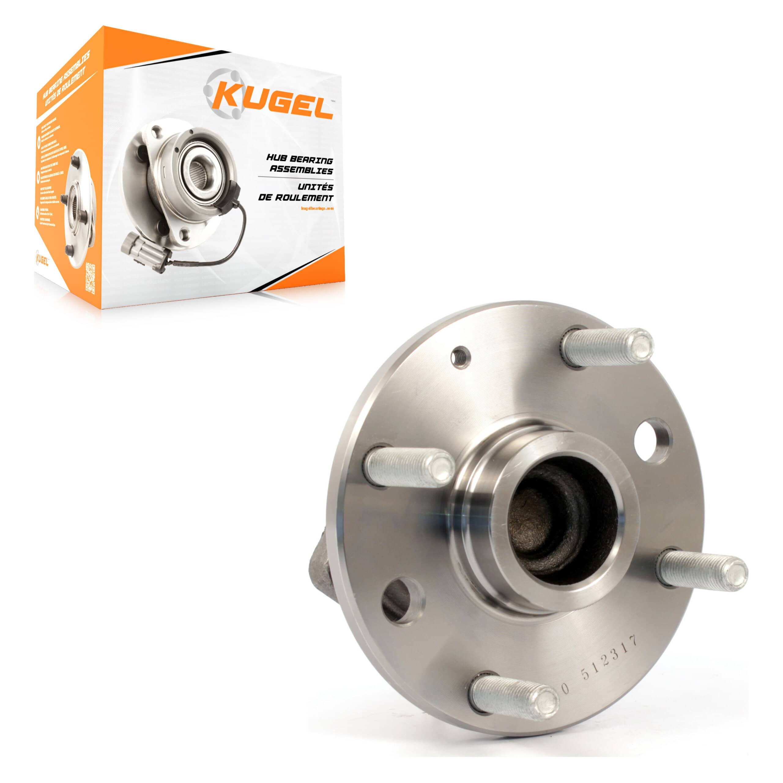 Kugel - 70-512317 - Rear Wheel Bearing and Hub Assembly