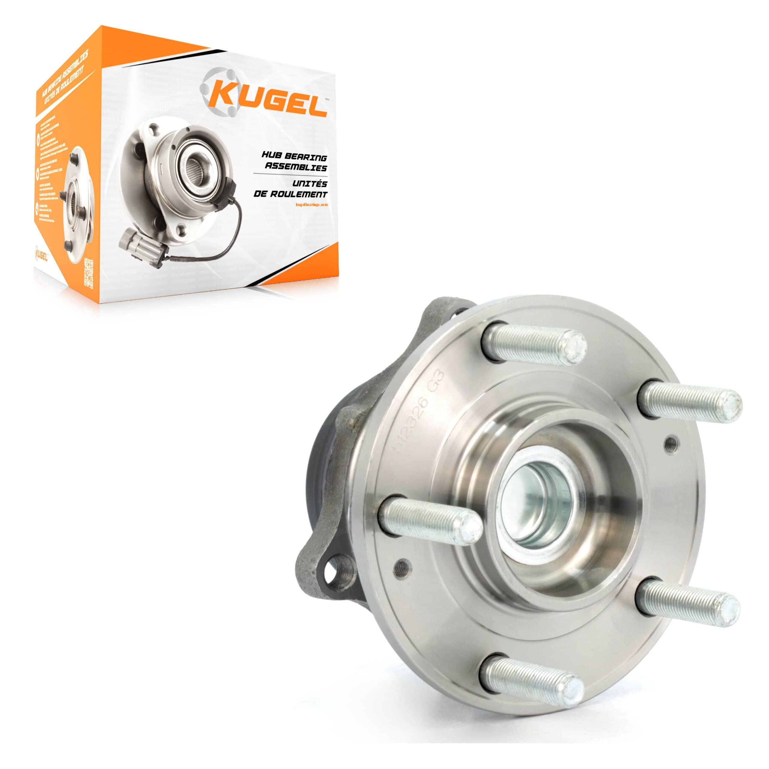 Kugel - 70-512326 - Rear Wheel Bearing and Hub Assembly