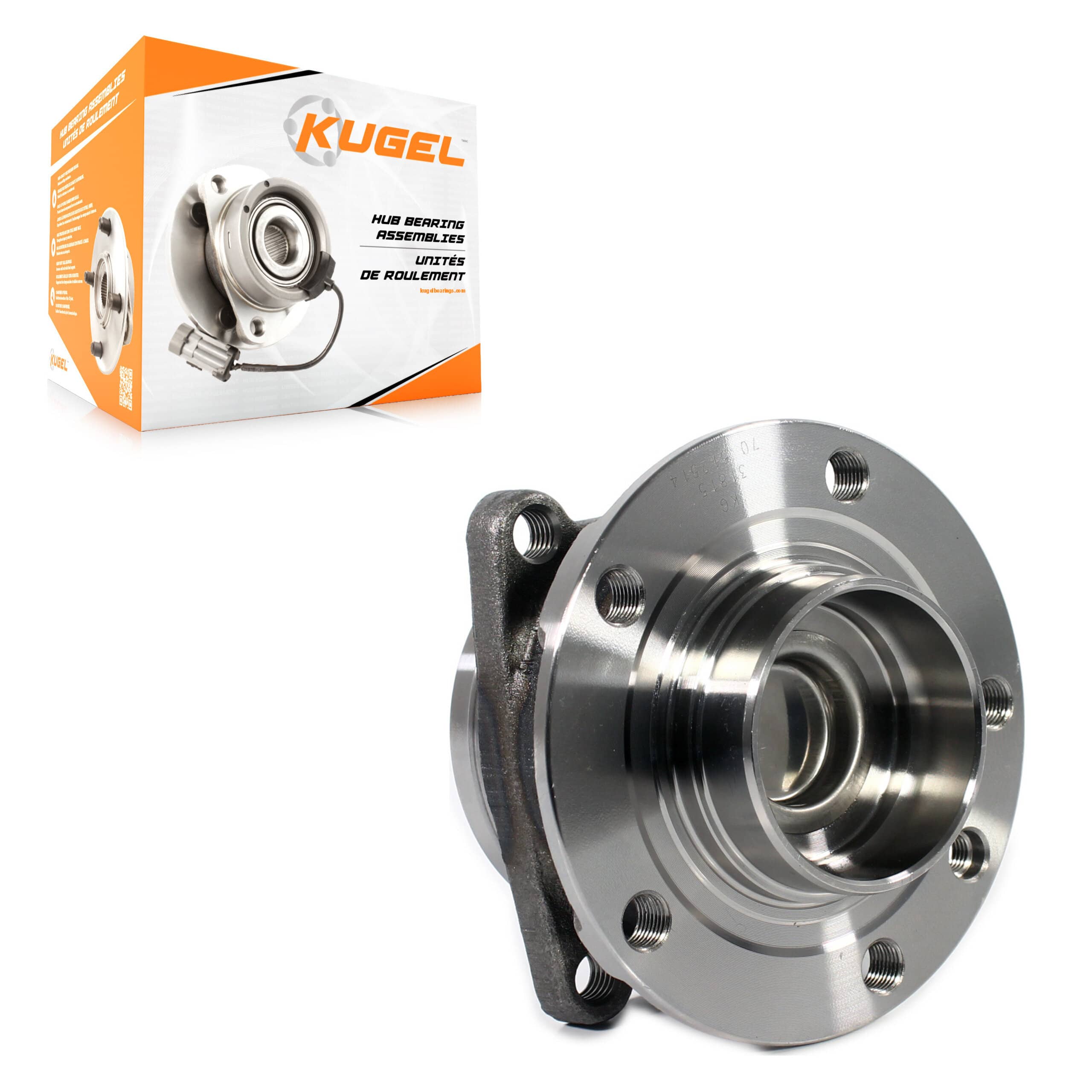 Kugel - 70-512514 - Rear Wheel Bearing and Hub Assembly