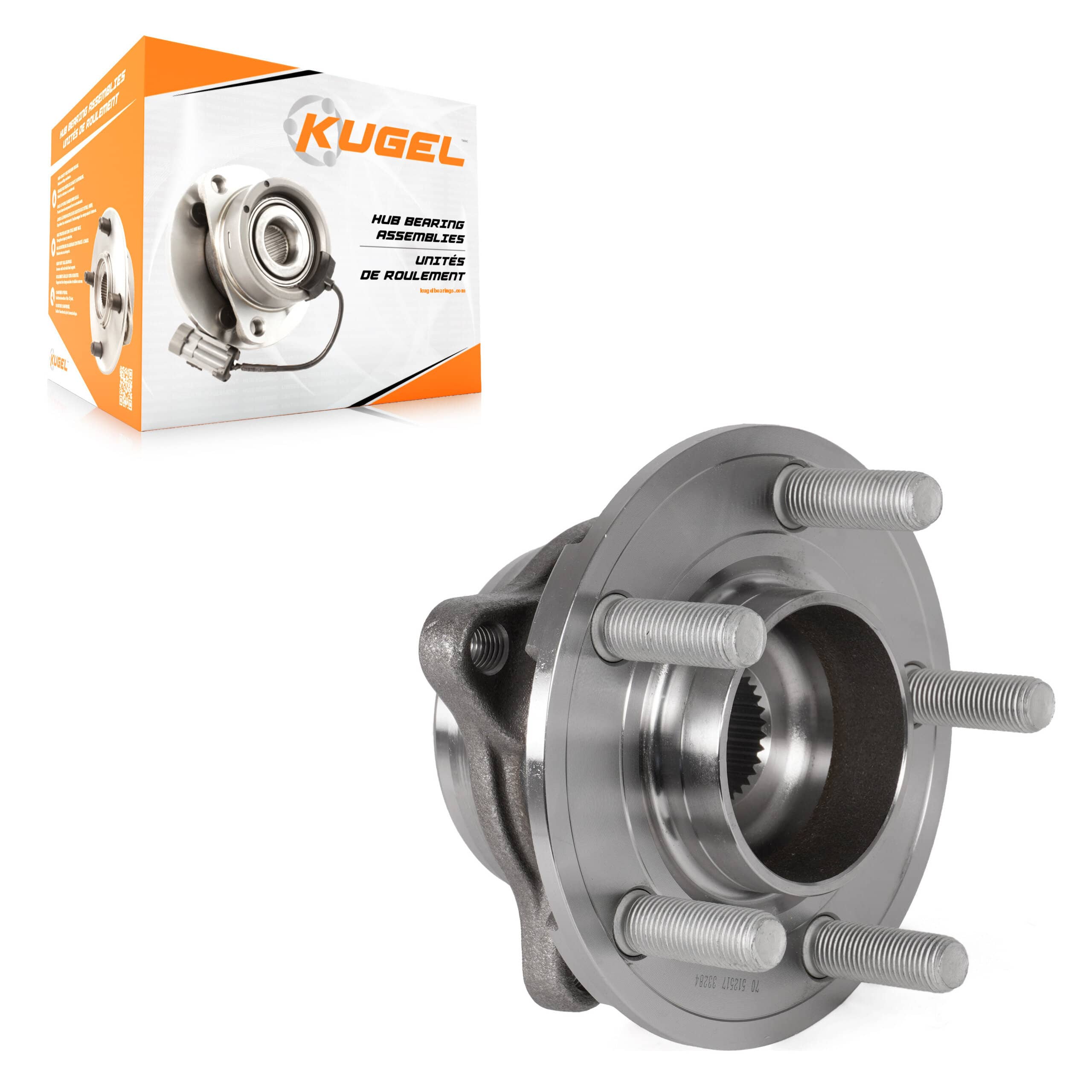 Kugel - 70-512517 - Rear Wheel Bearing and Hub Assembly