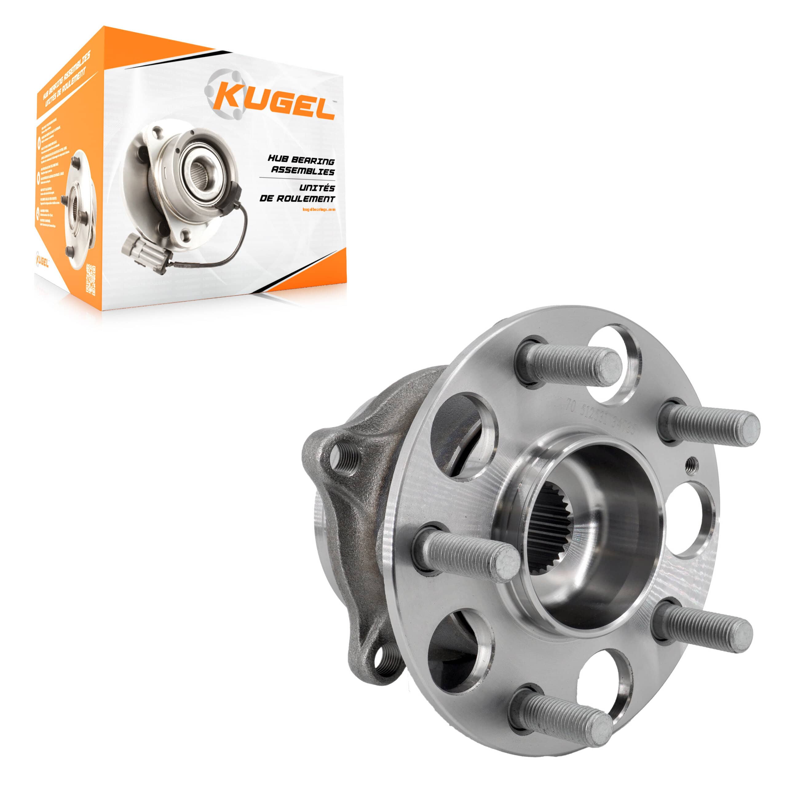 Kugel - 70-512531 - Rear Wheel Bearing and Hub Assembly