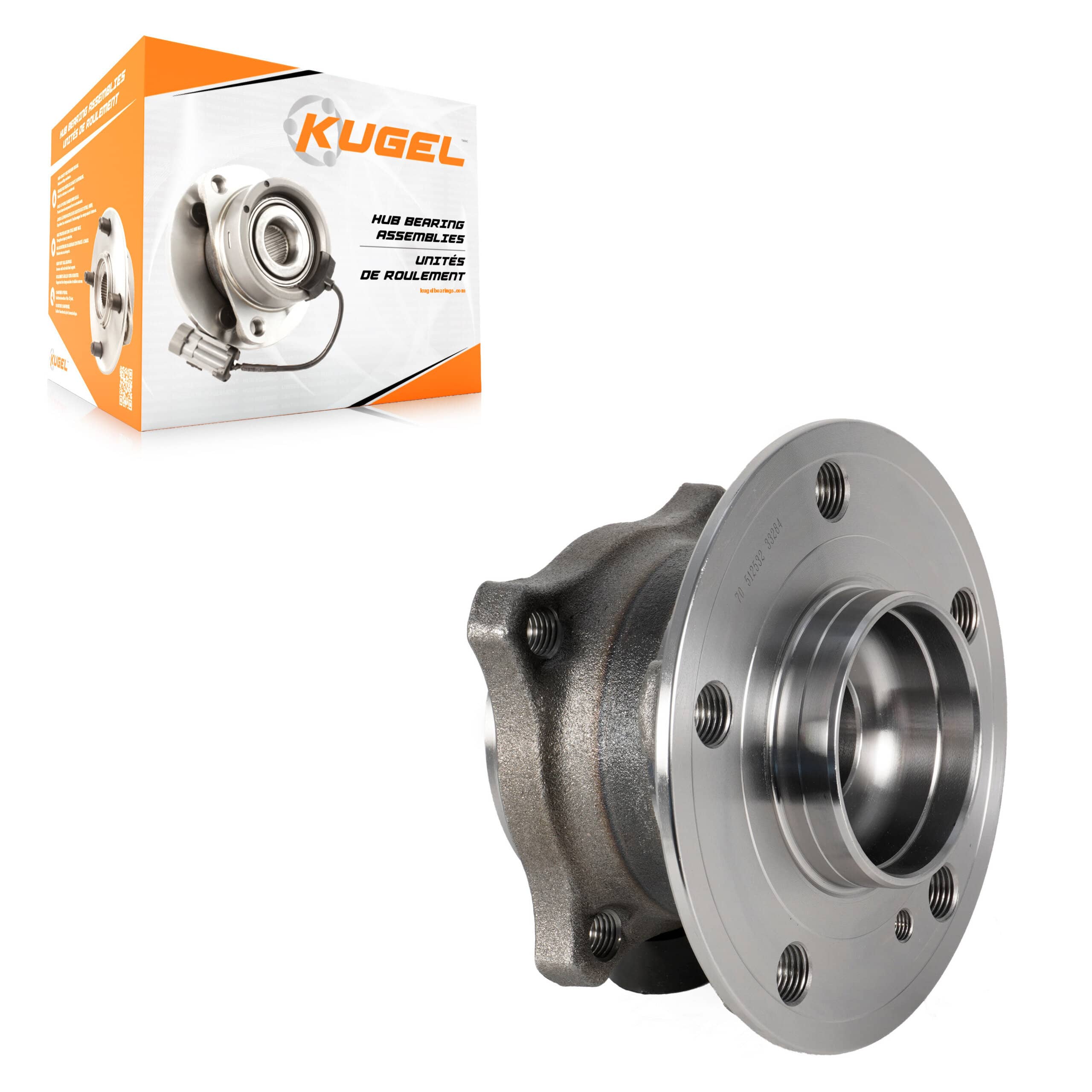 Kugel - 70-512532 - Rear Wheel Bearing and Hub Assembly