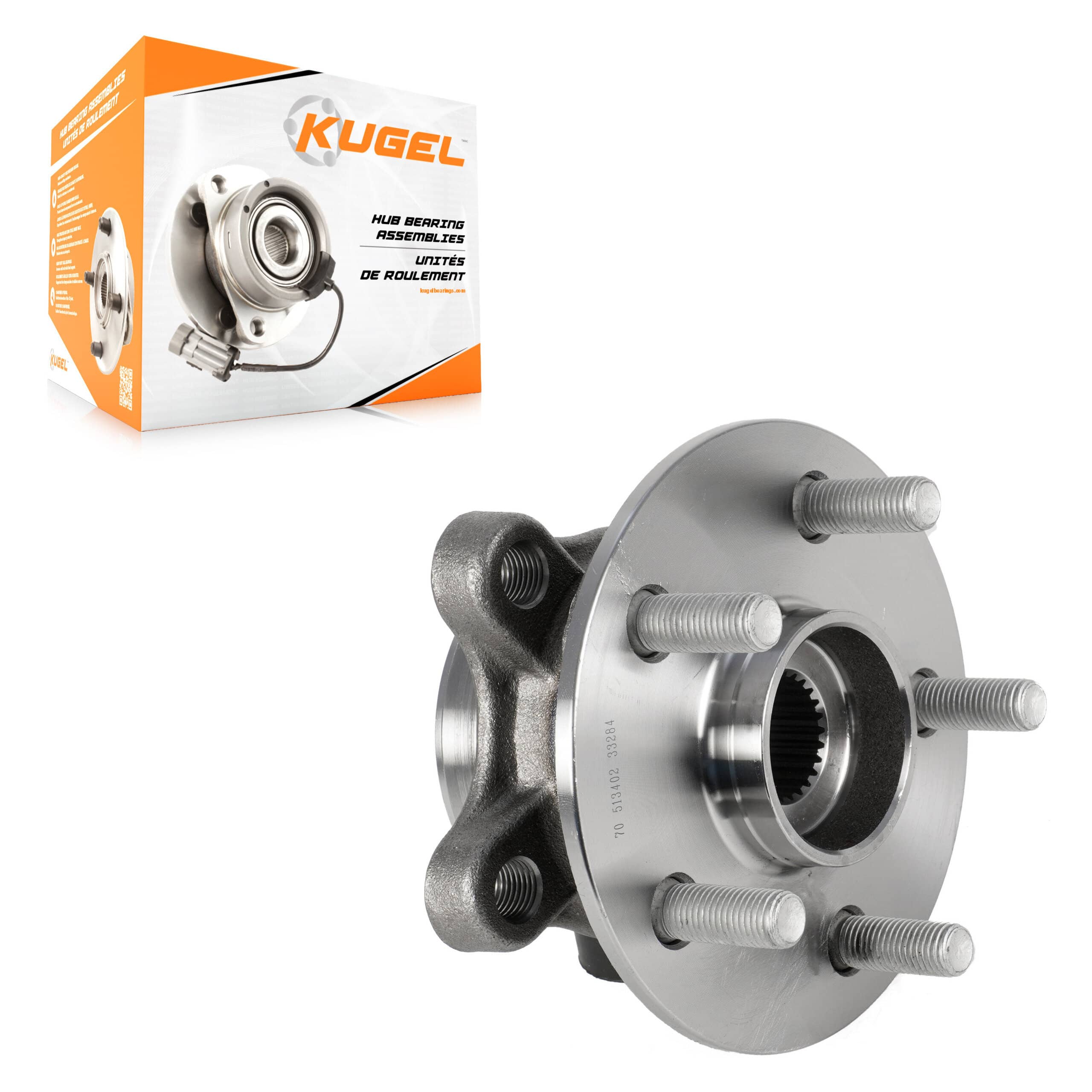 Kugel - 70-513402 - Front Wheel Bearing and Hub Assembly