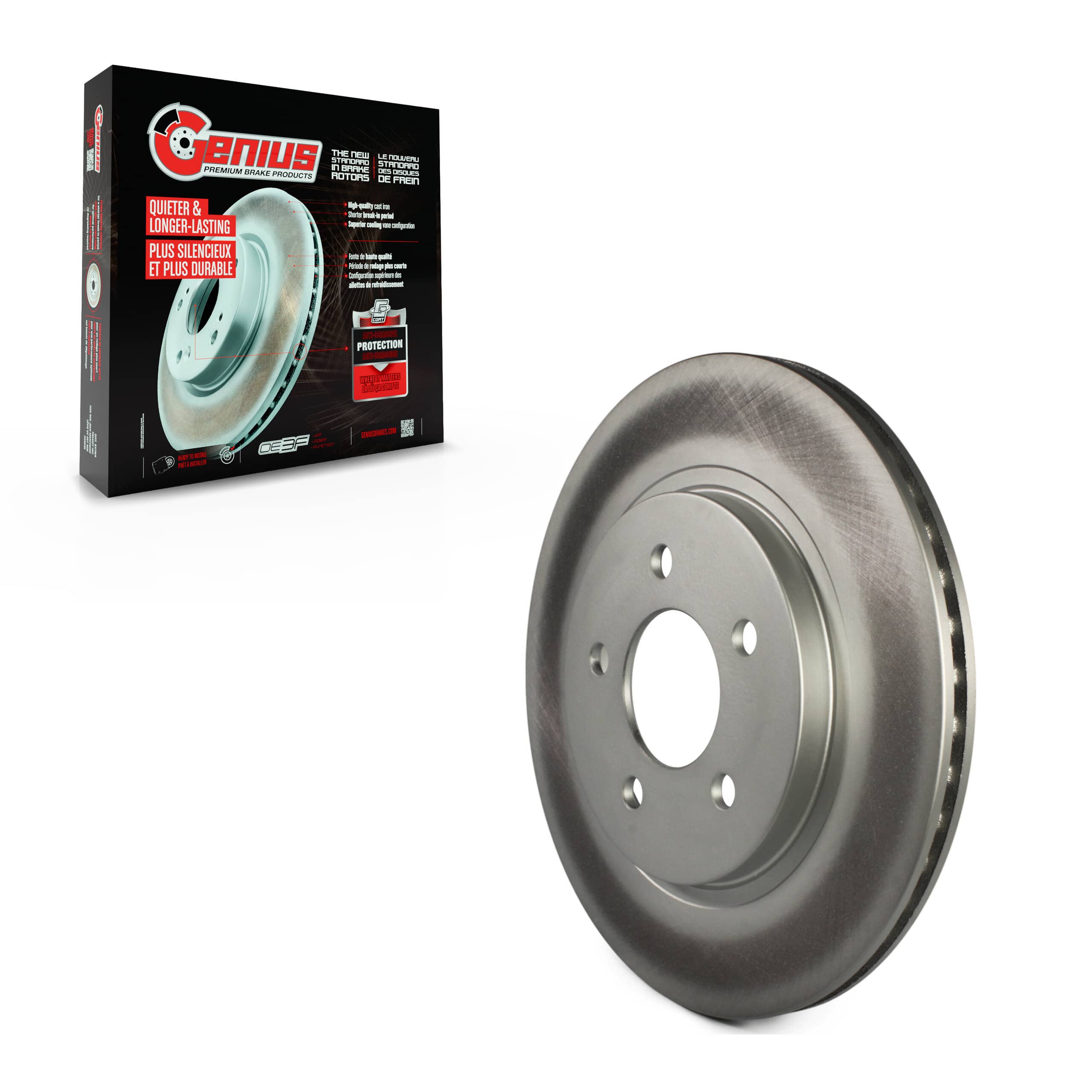 Genius - GCR-680318 - Rear Disc Brake Rotor
