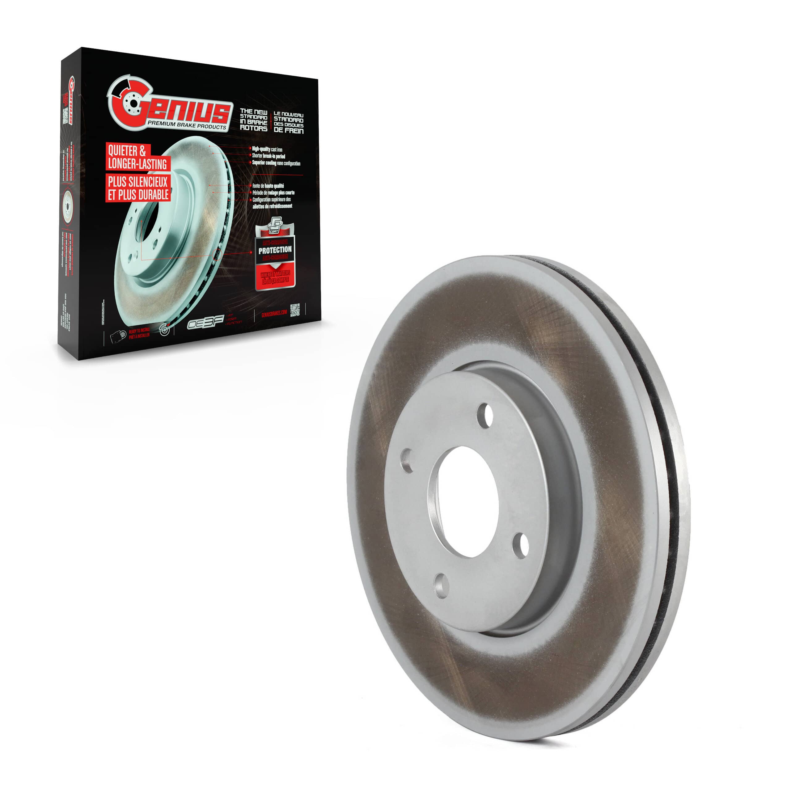 Genius - GCR-680319 - Front Disc Brake Rotor