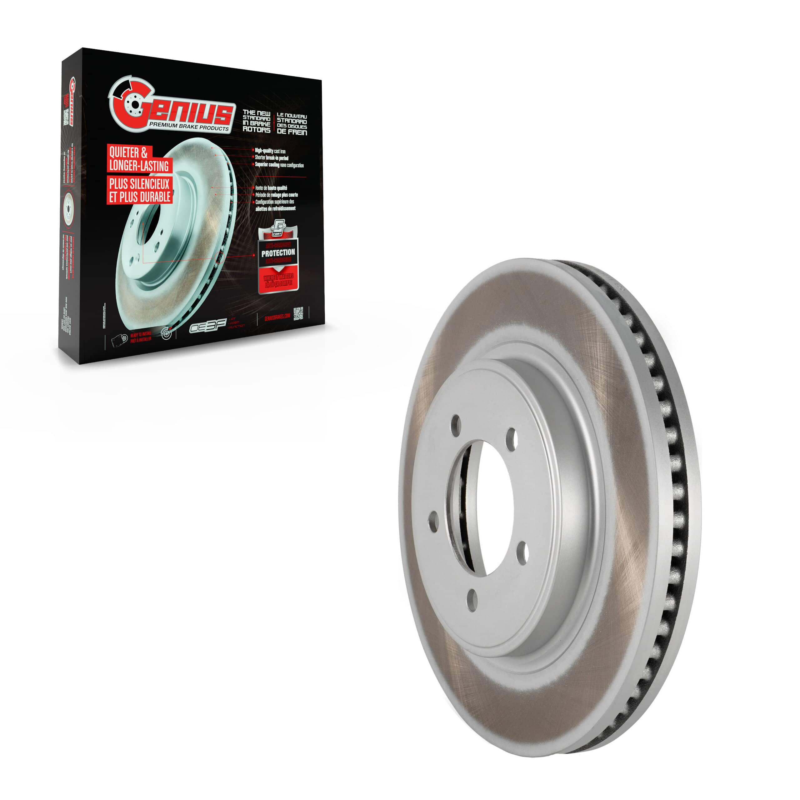 Genius - GCR-680416 - Front Disc Brake Rotor