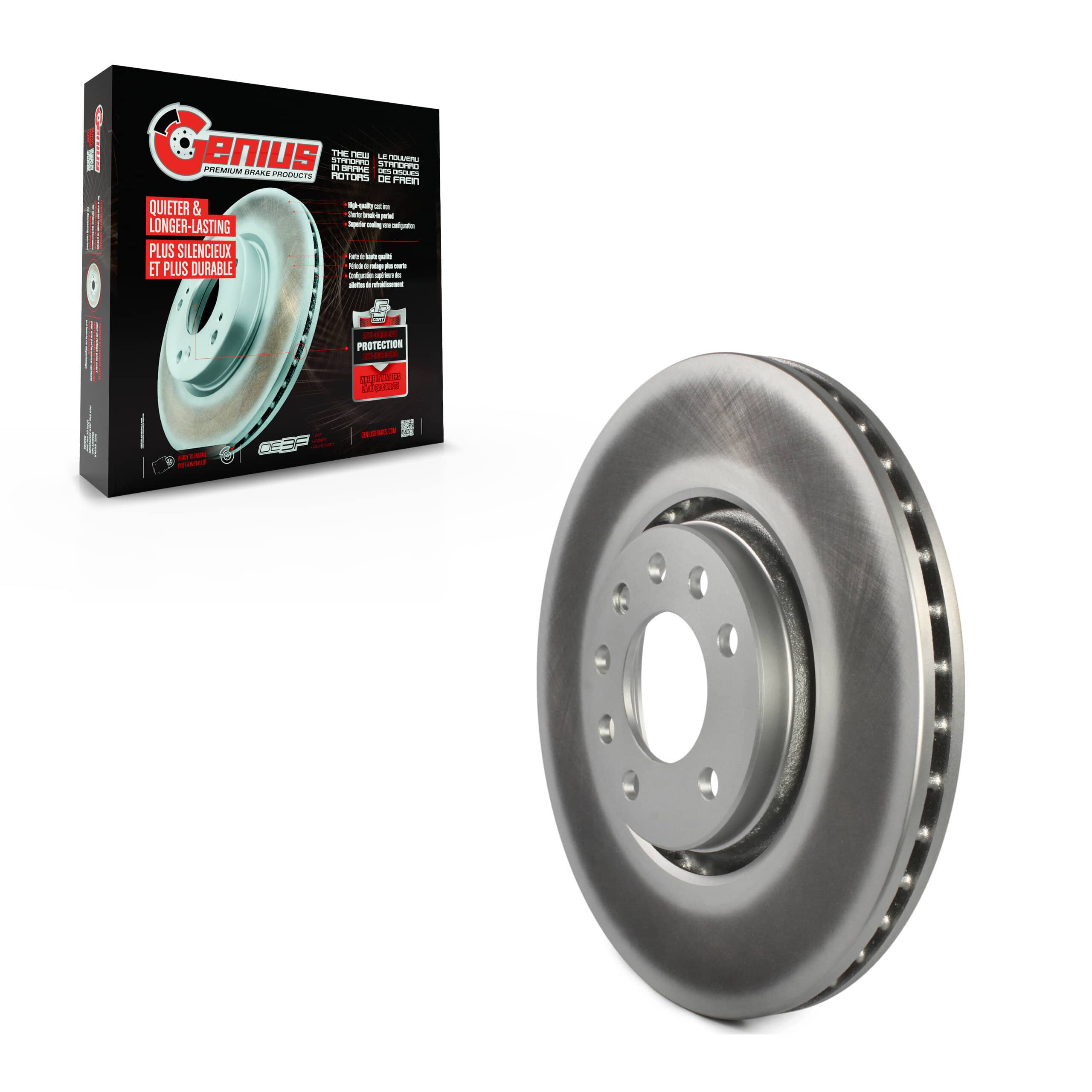 Genius - GCR-980057 - Front Disc Brake Rotor