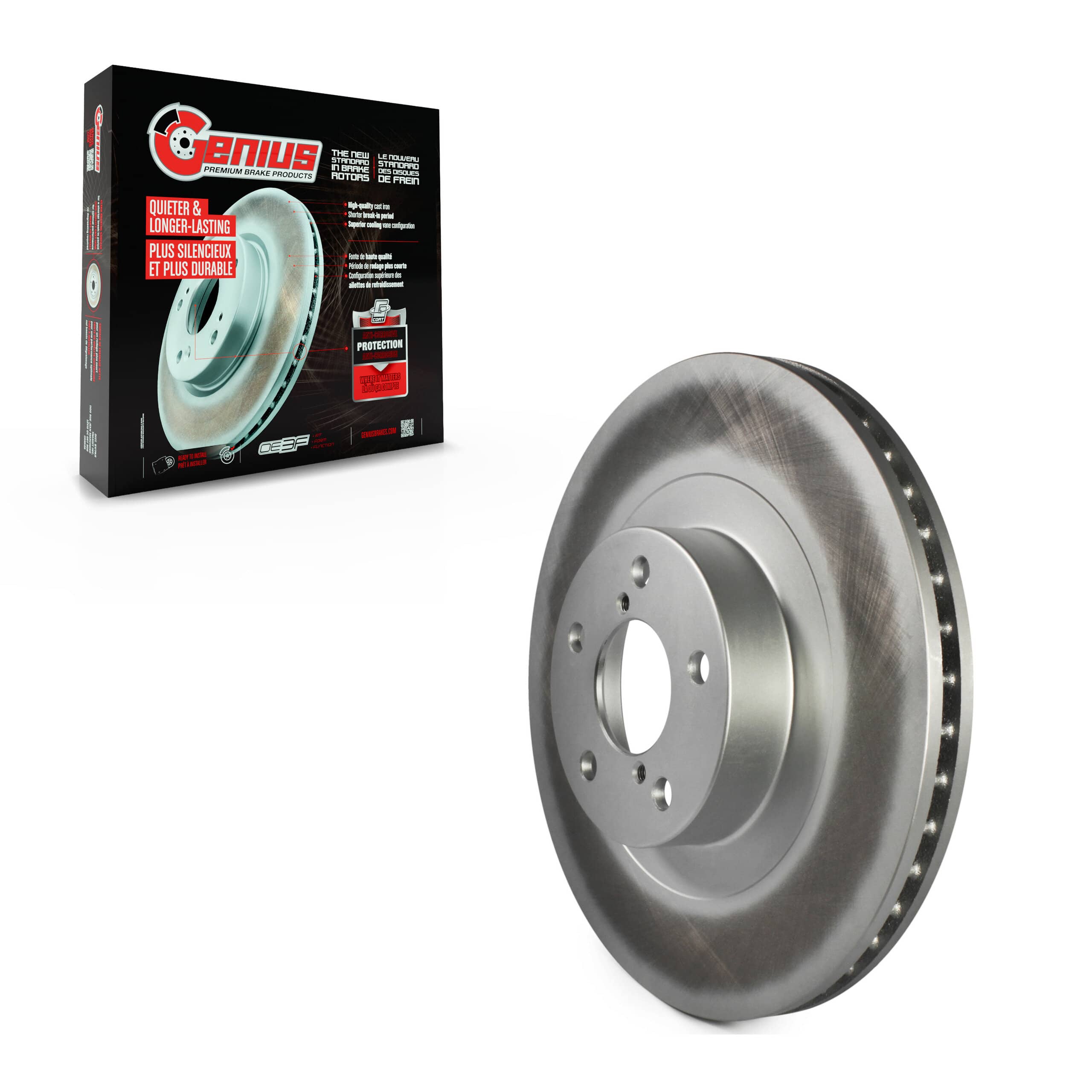 Genius - GCR-980141 - Front Disc Brake Rotor