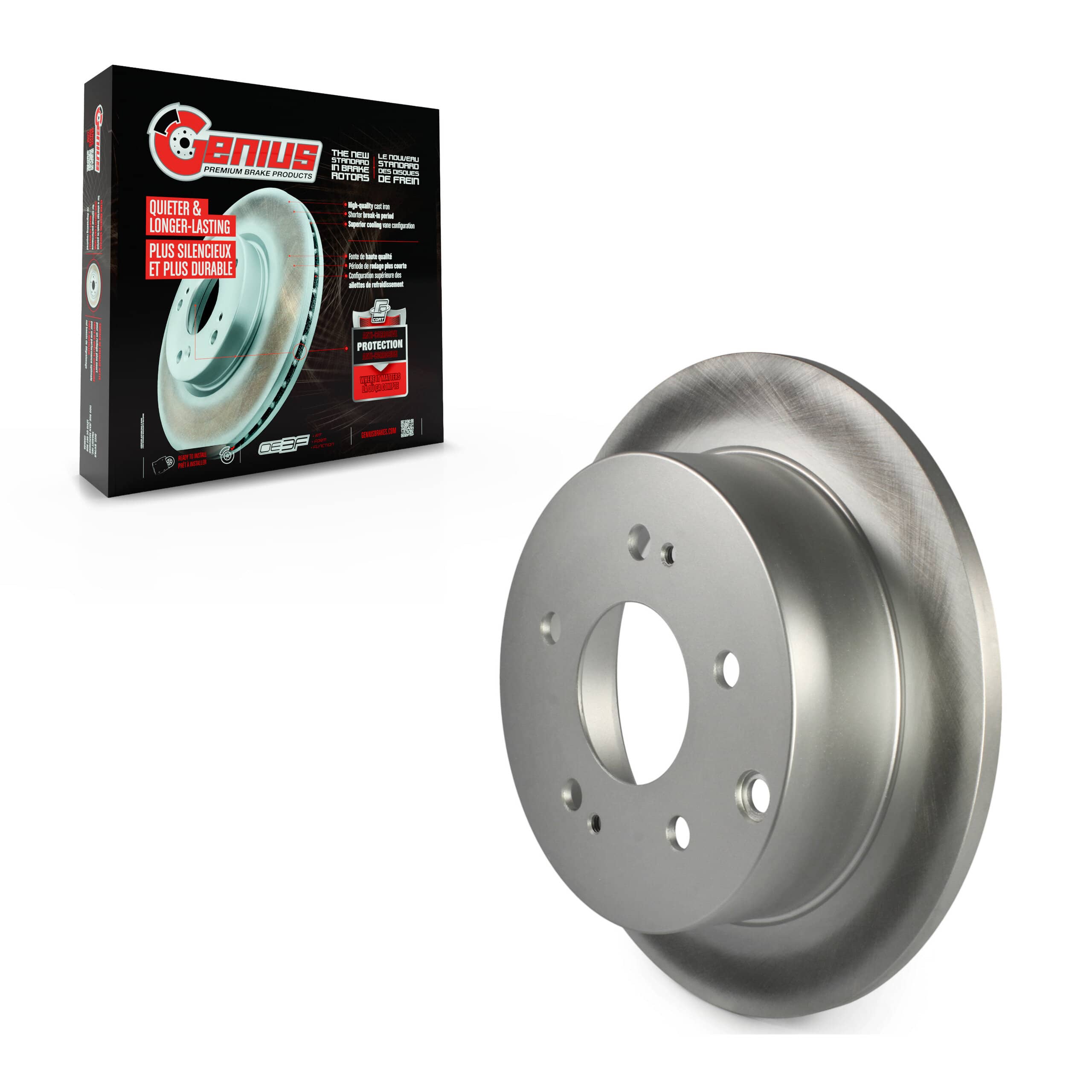Genius - GCR-980208 - Rear Disc Brake Rotor
