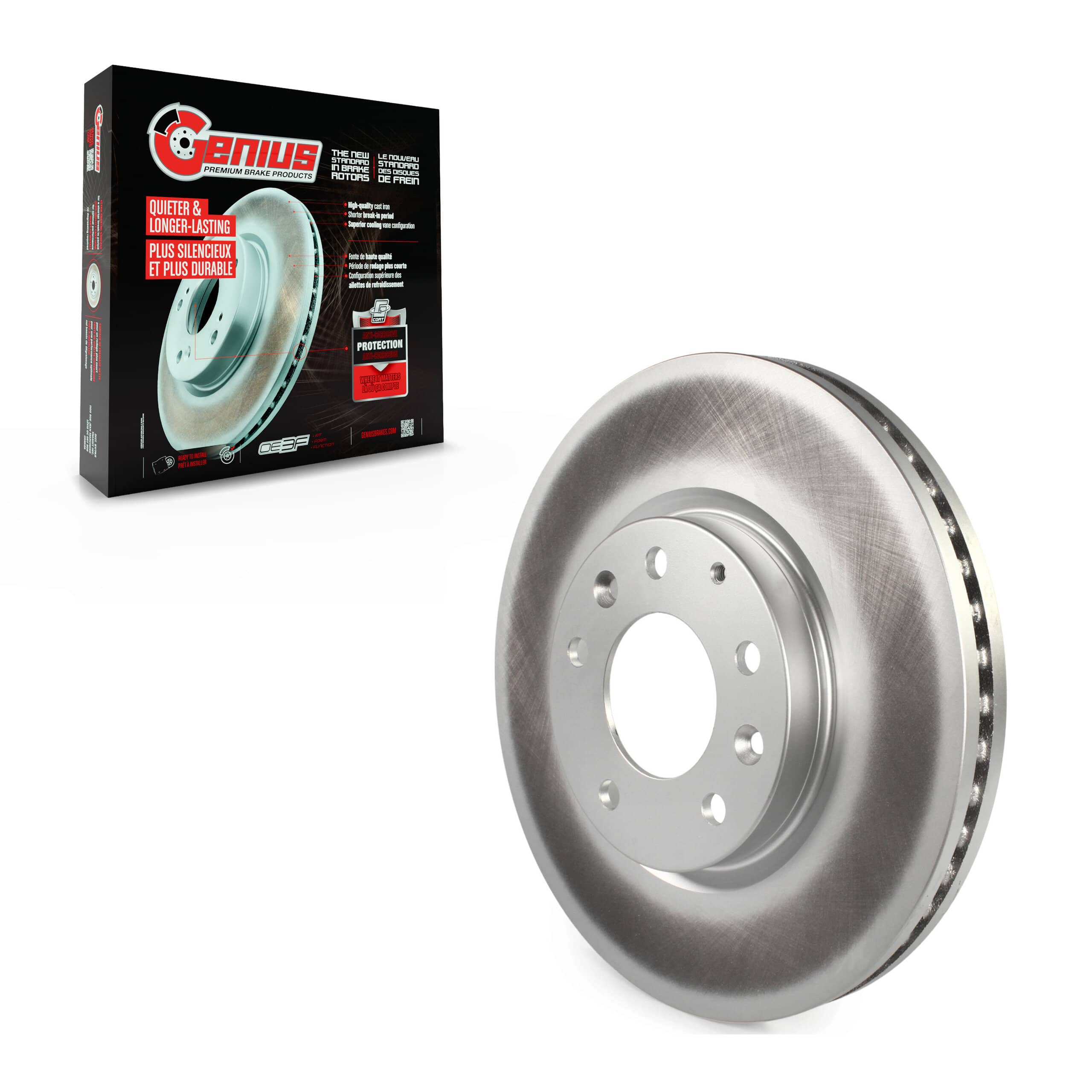 Genius - GCR-980524 - Front Disc Brake Rotor