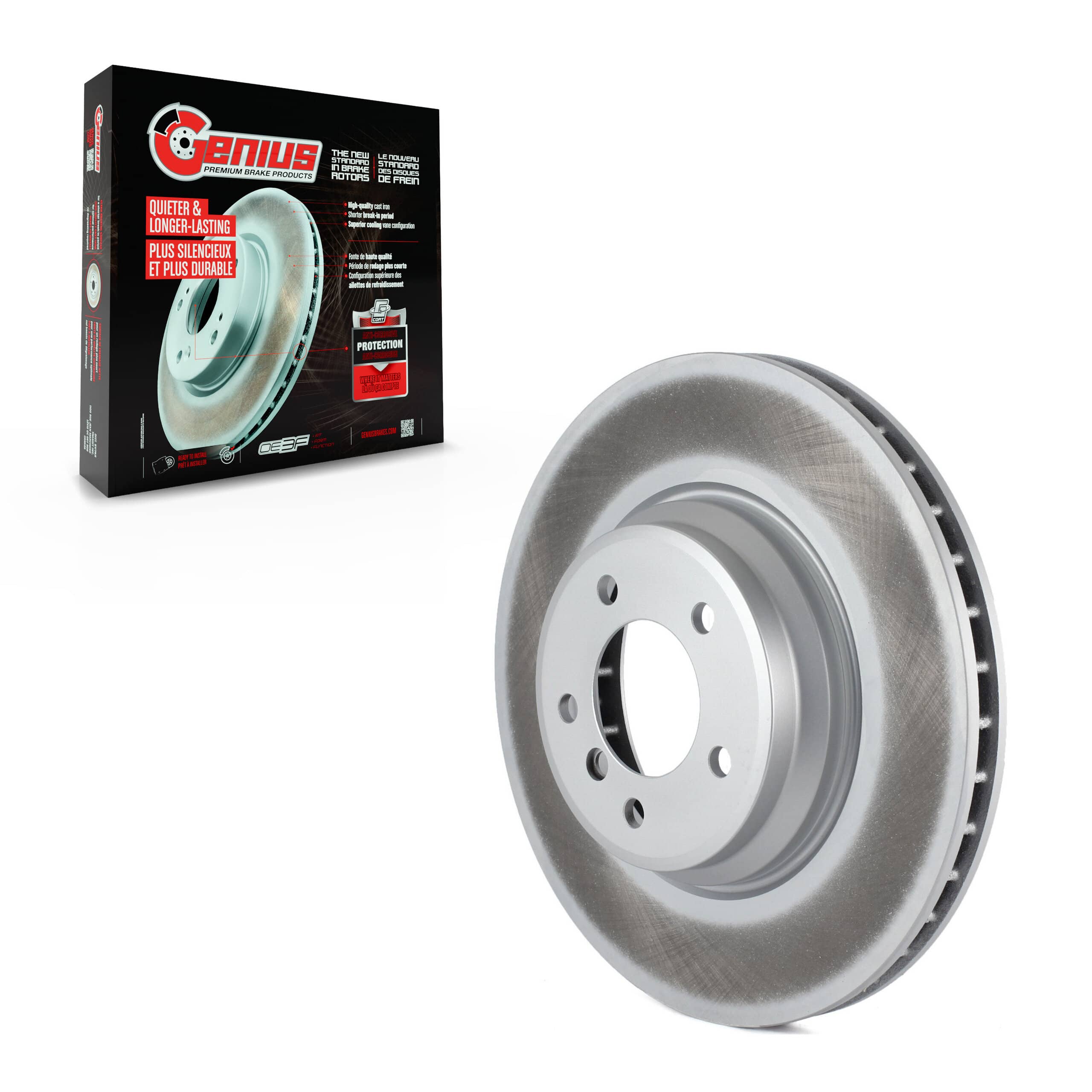 Genius - GCR-980650 - Front Disc Brake Rotor