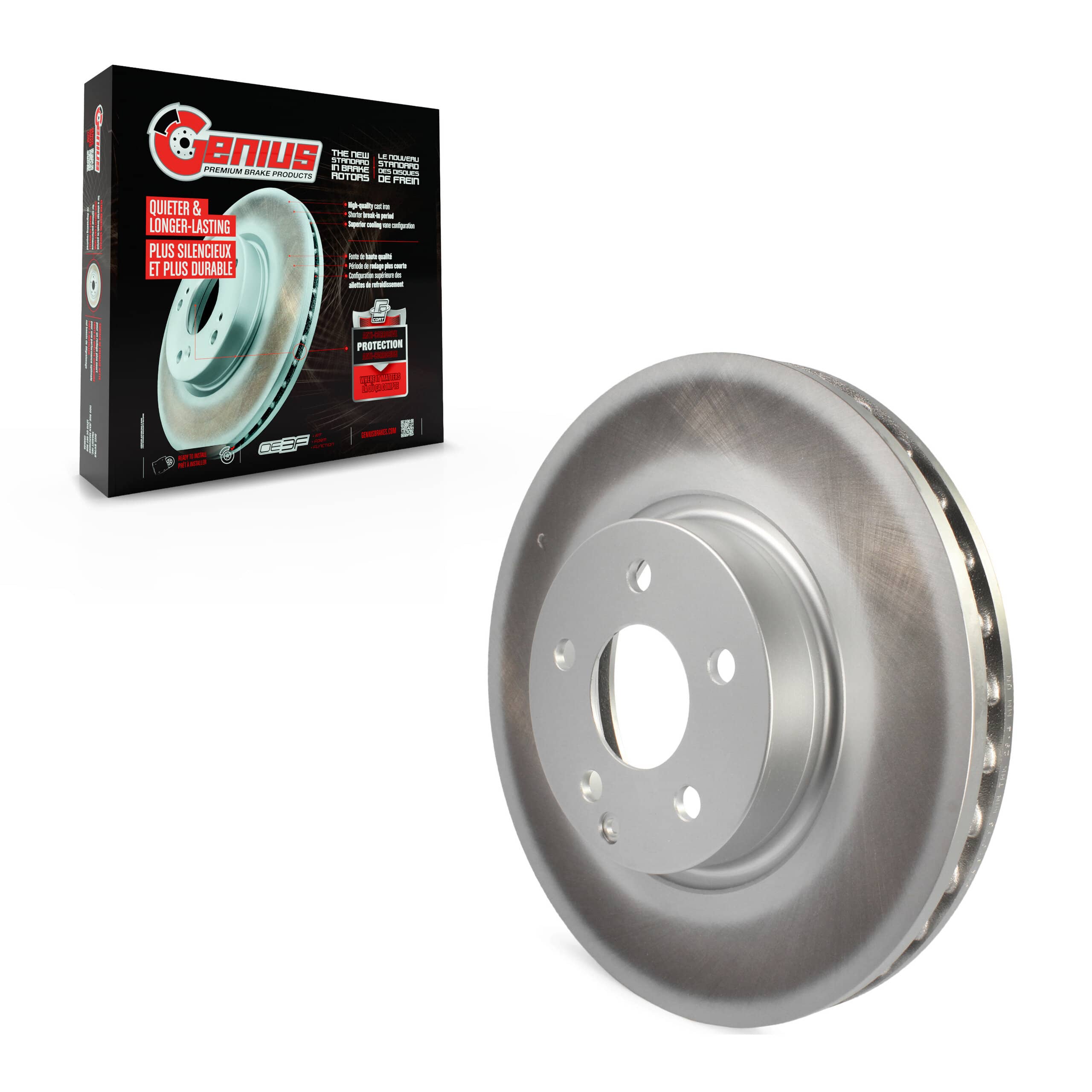 Genius - GCR-980793 - Front Disc Brake Rotor