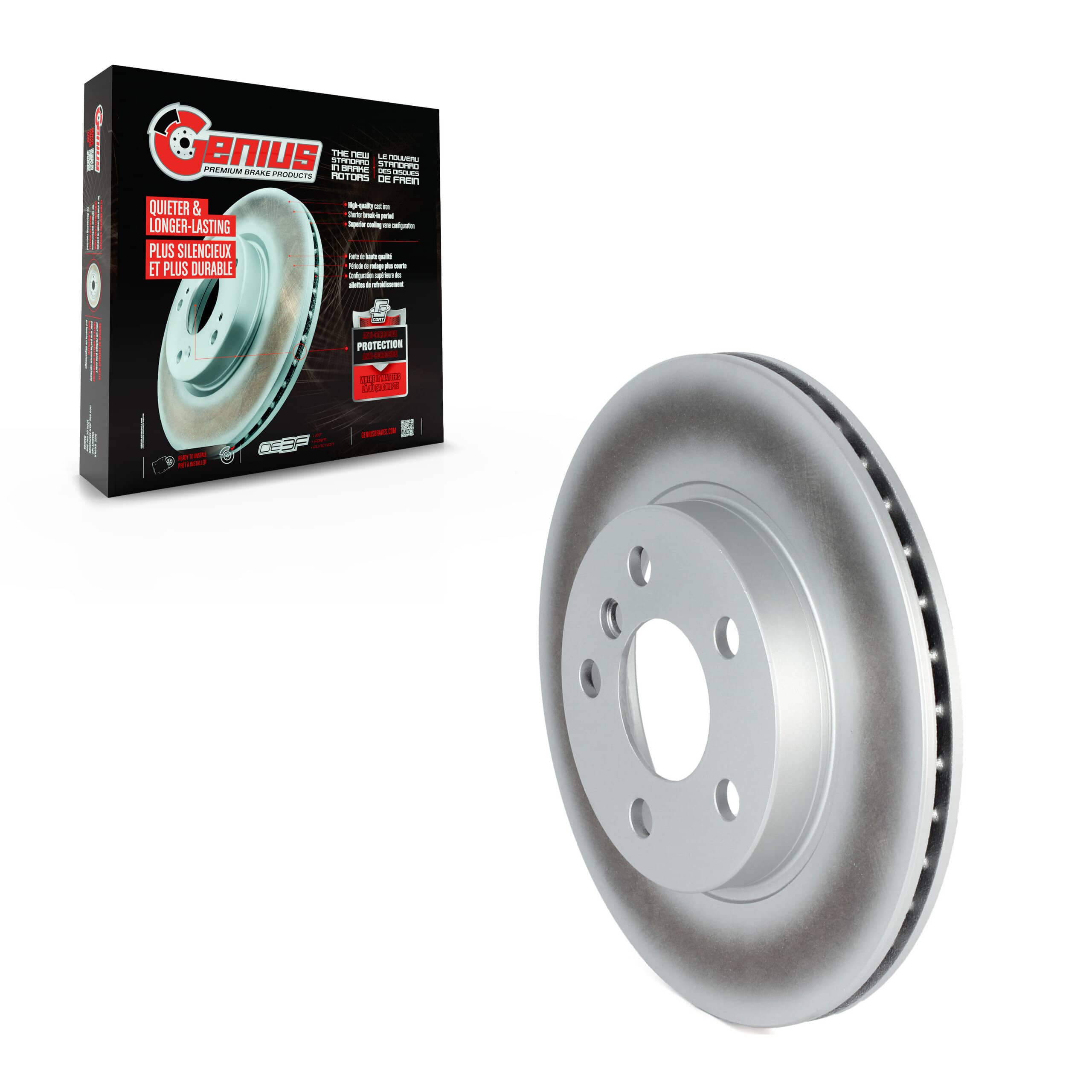 Genius - GCR-982068 - Front Disc Brake Rotor