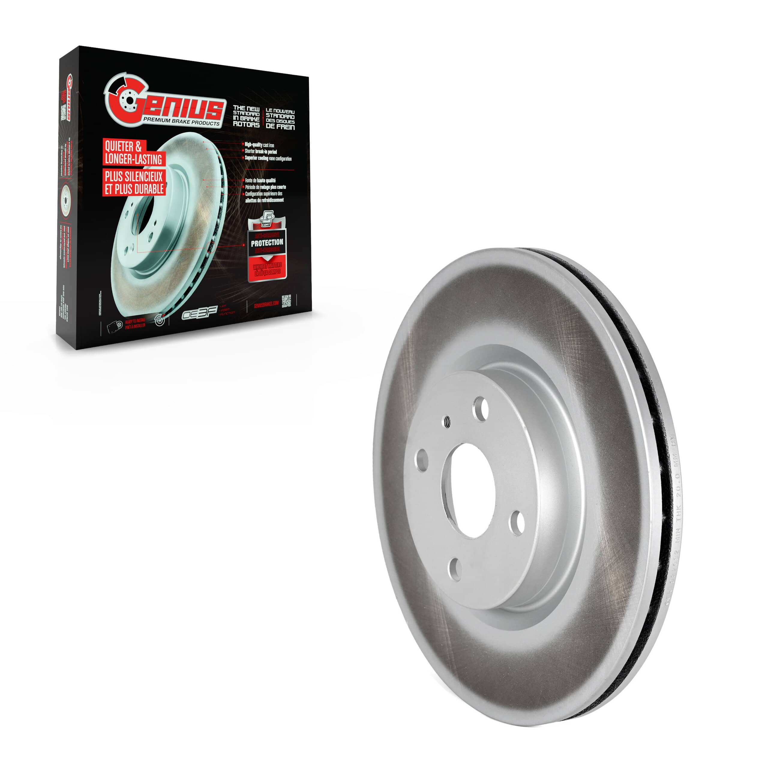 Genius - GCR-982092 - Front Disc Brake Rotor