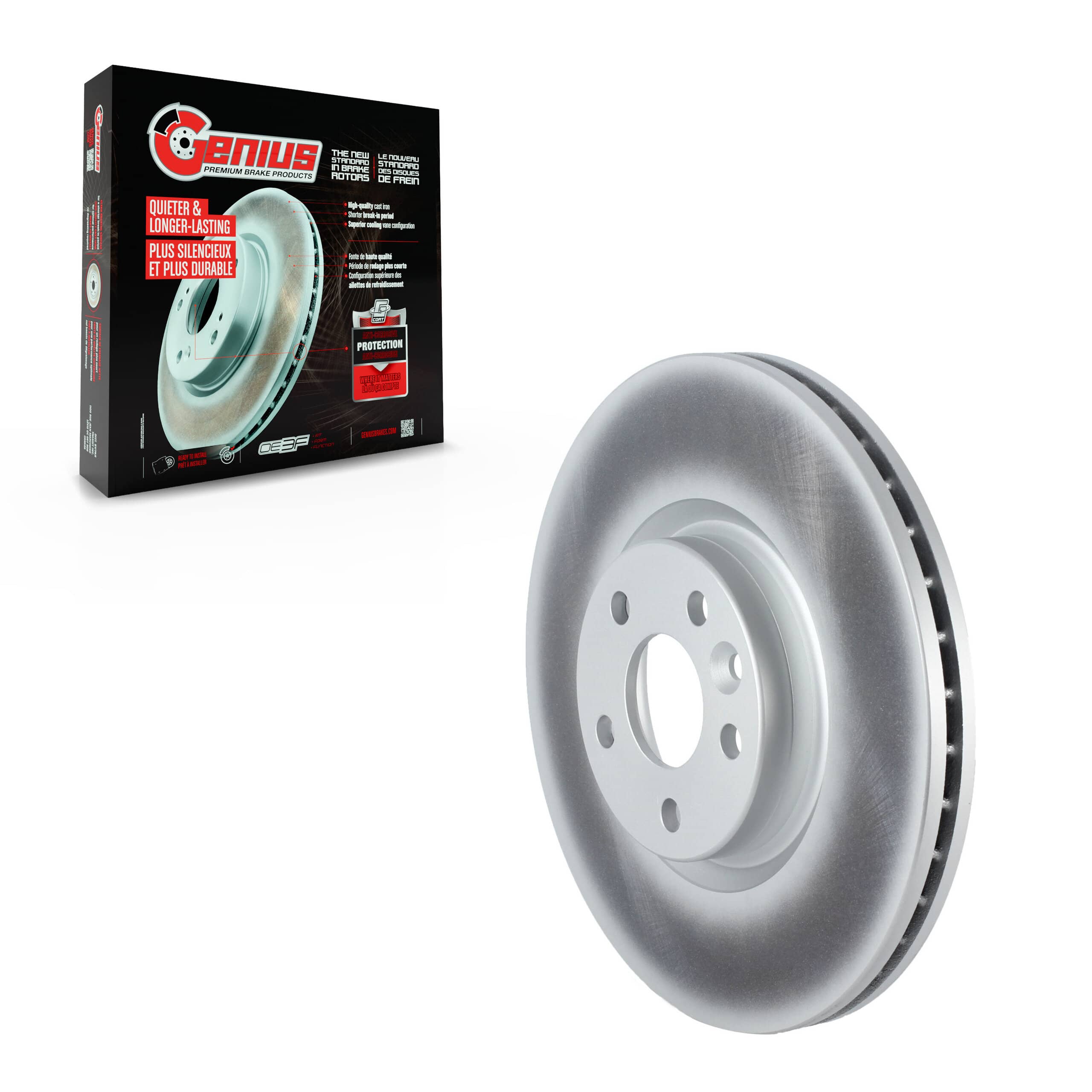 Genius - GCR-982111 - Front Disc Brake Rotor