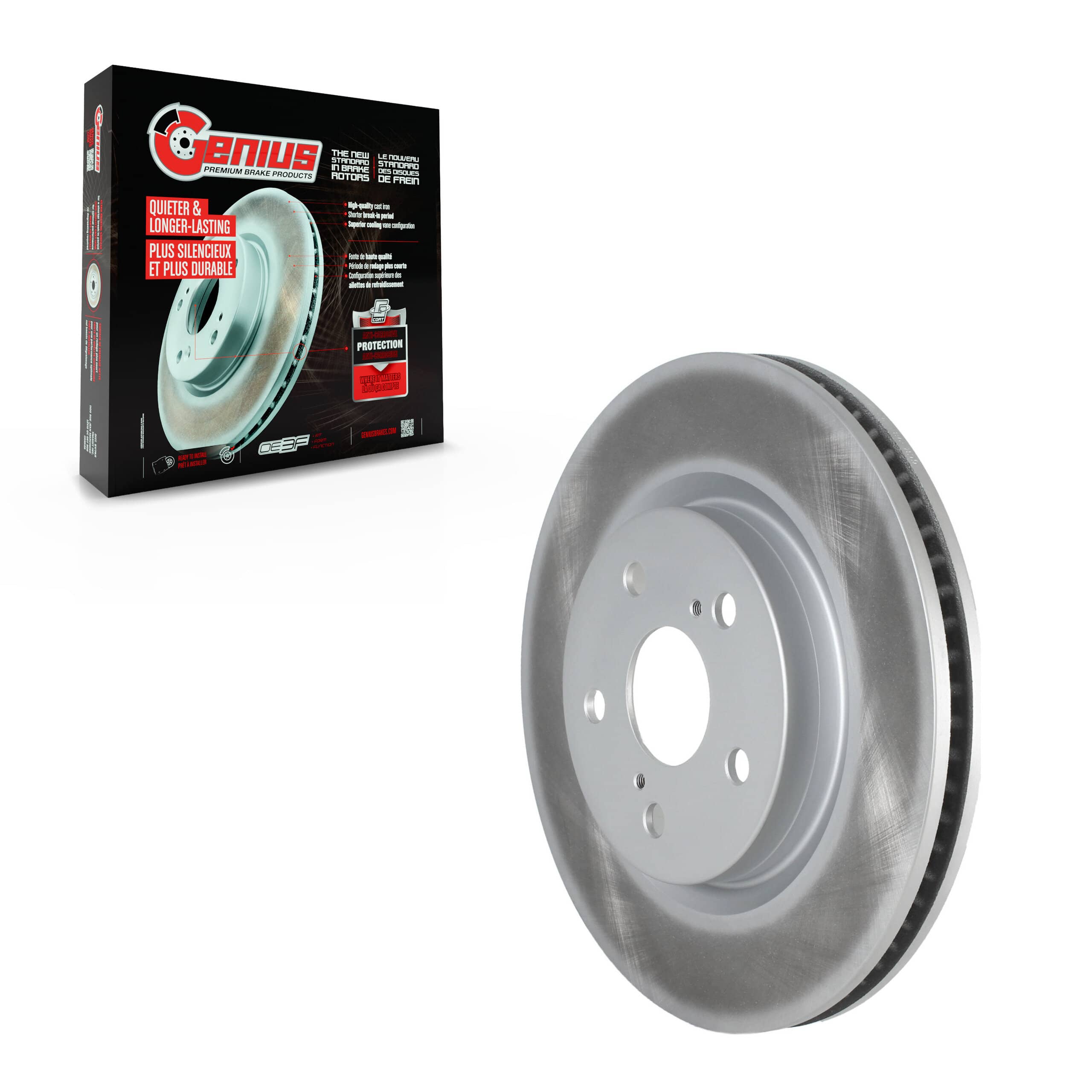 Genius - GCR-982292 - Front Disc Brake Rotor
