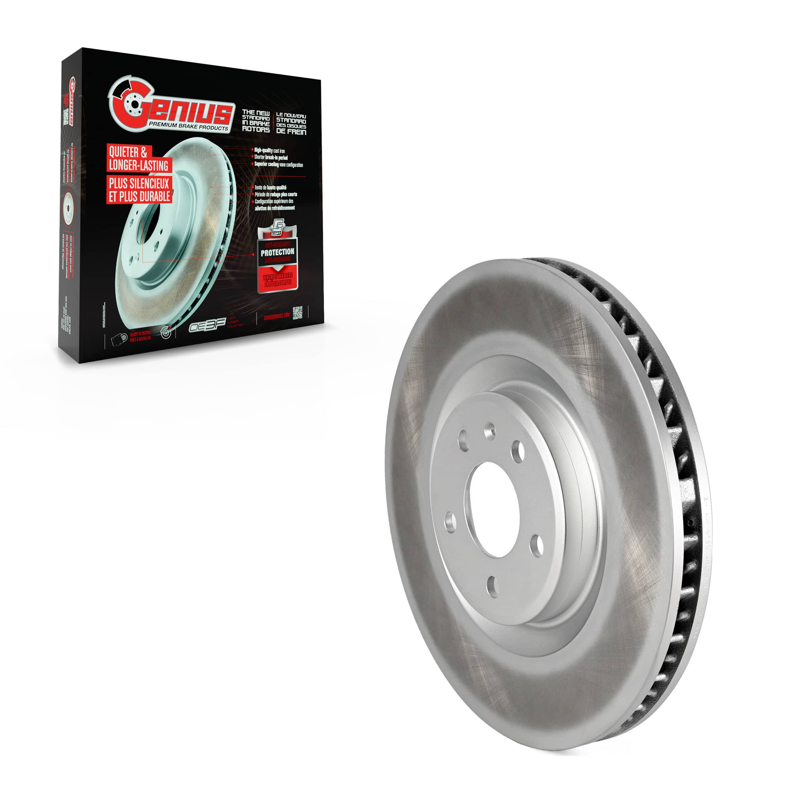 Genius - GCR-982324 - Front Right Disc Brake Rotor