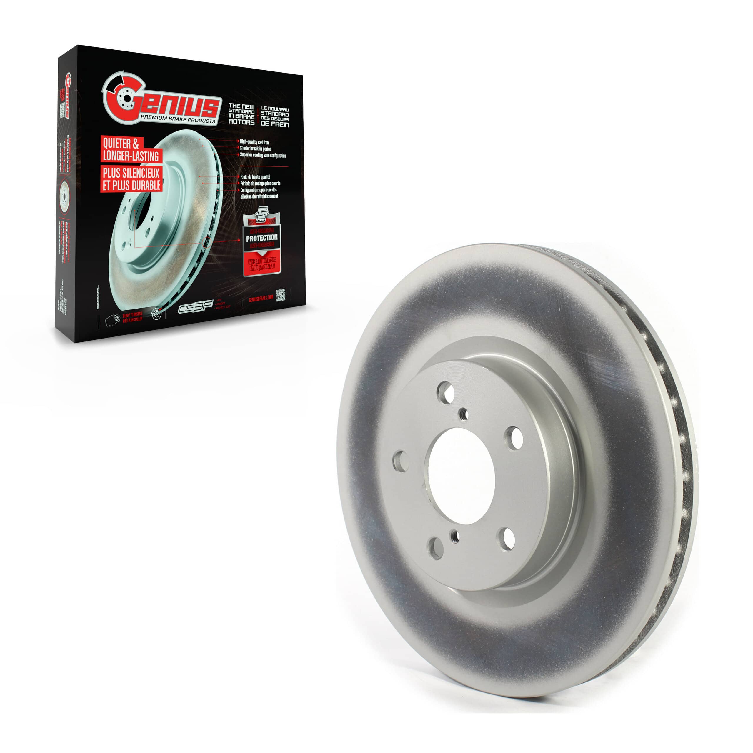 Genius - GCR-982488 - Front Disc Brake Rotor