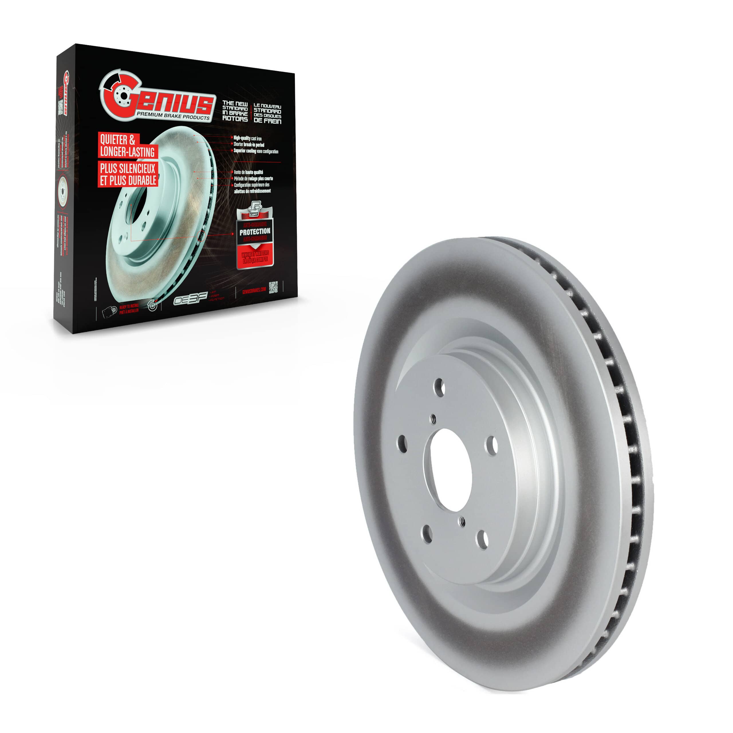 Genius - GCR-982567 - Front Disc Brake Rotor
