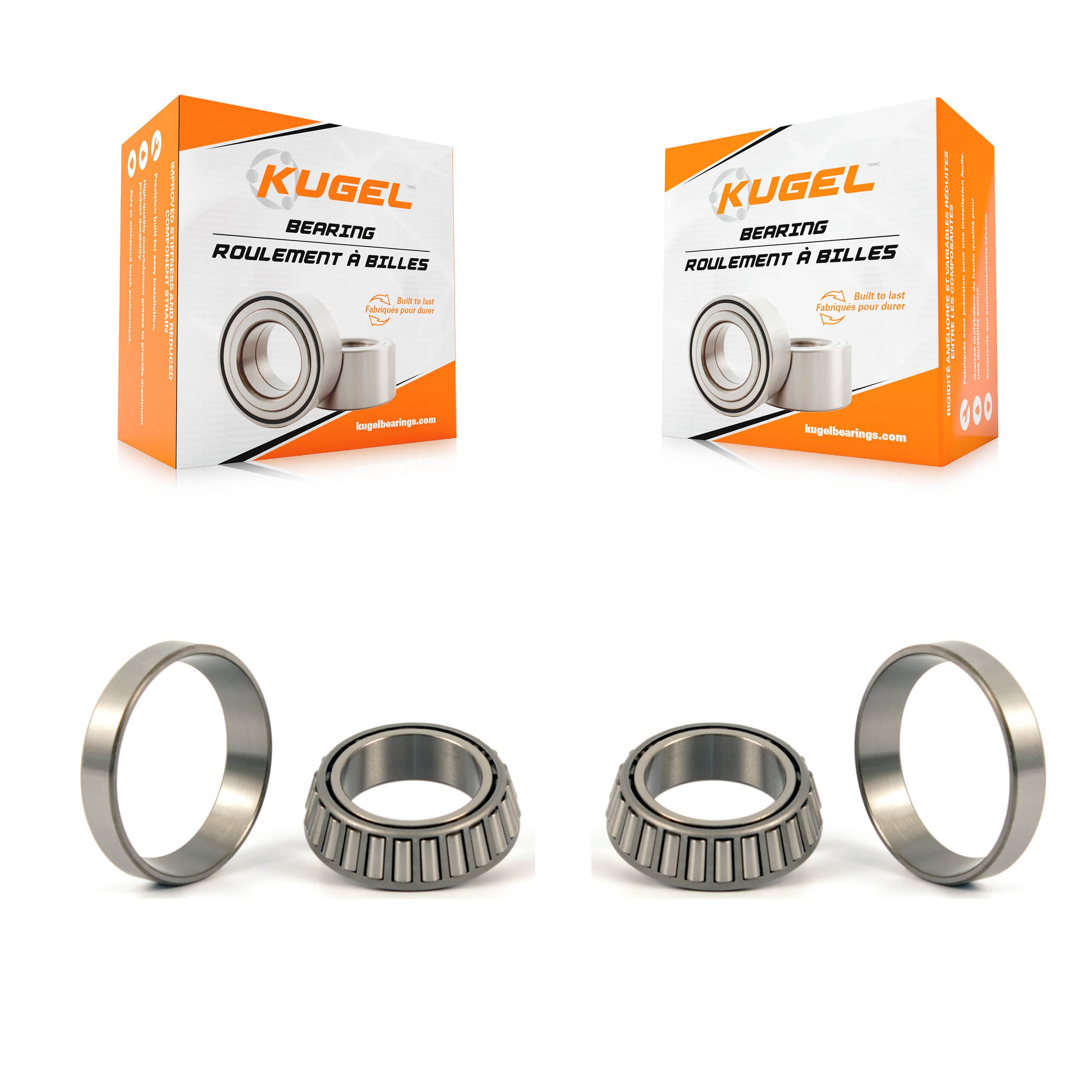 Kugel - K70-101123 - Rear Outer Wheel Bearing and Race Set Kits