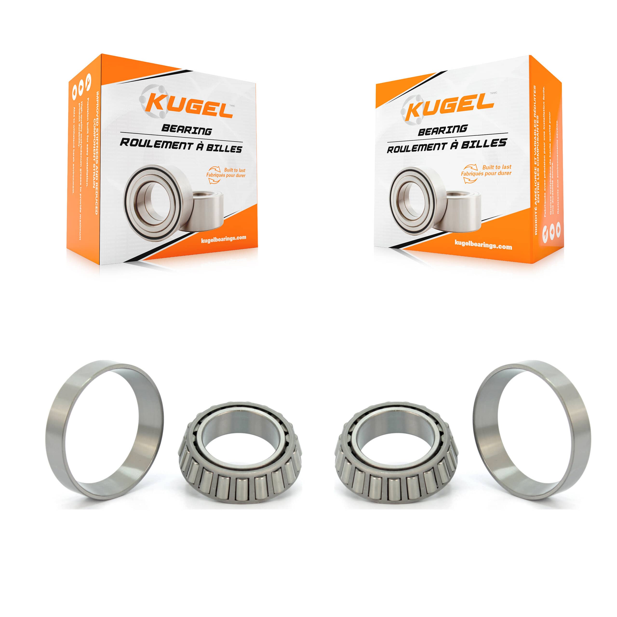 Kugel - K70-101325 - Front Inner Wheel Bearing and Race Set Kits