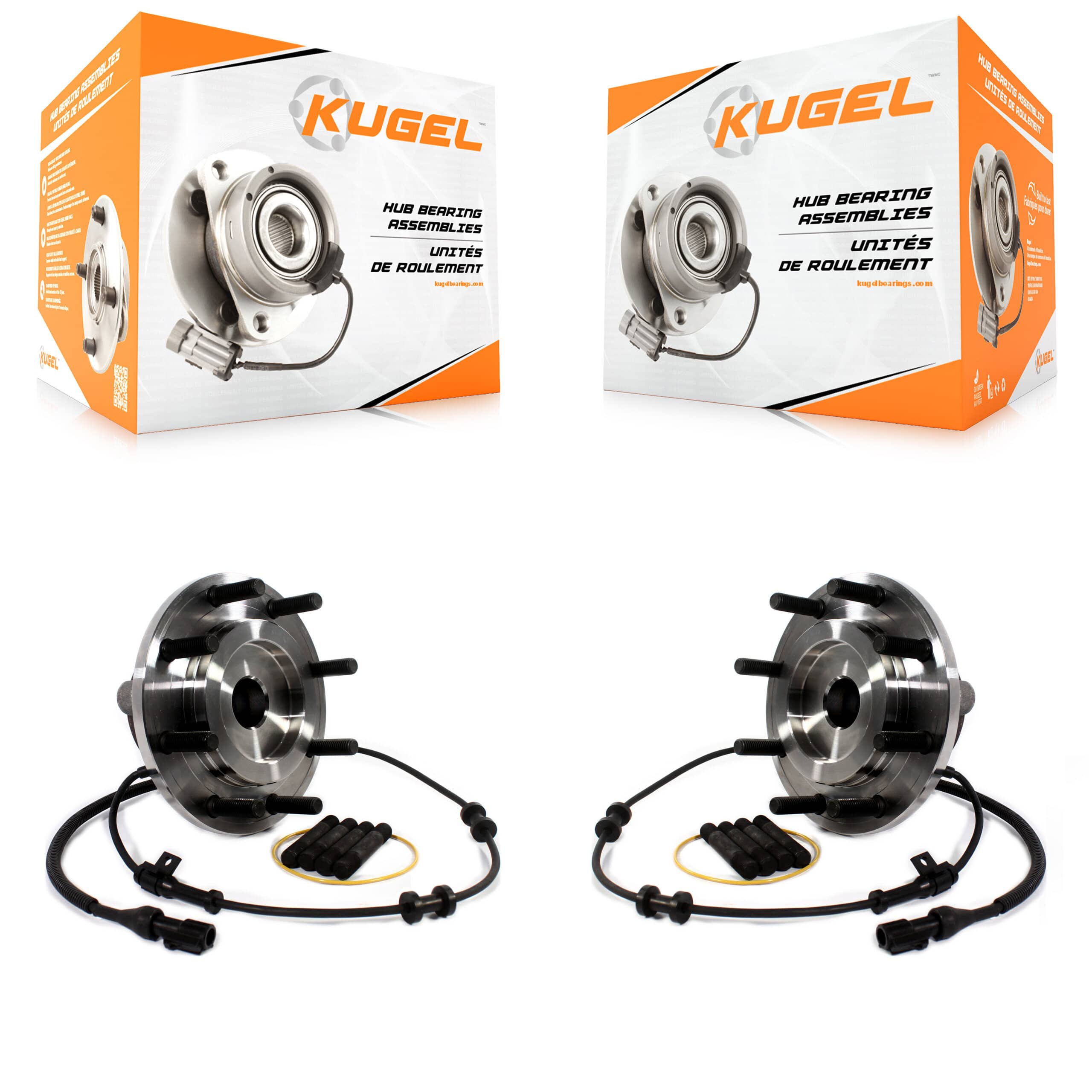 Kugel - K70-101488 - Front Wheel Bearing and Hub Assembly Kits