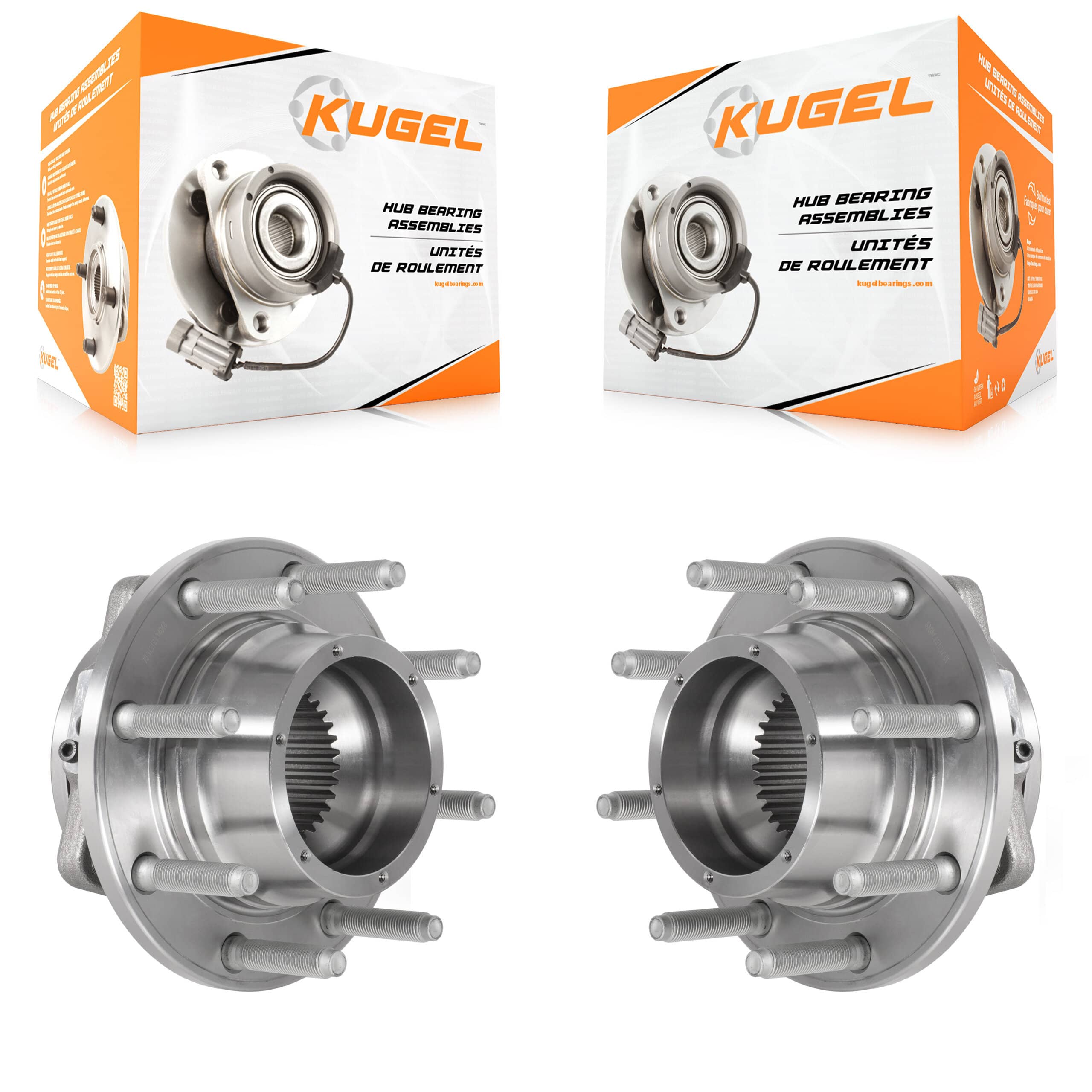 Kugel - K70-101876 - Front Wheel Bearing and Hub Assembly Kits