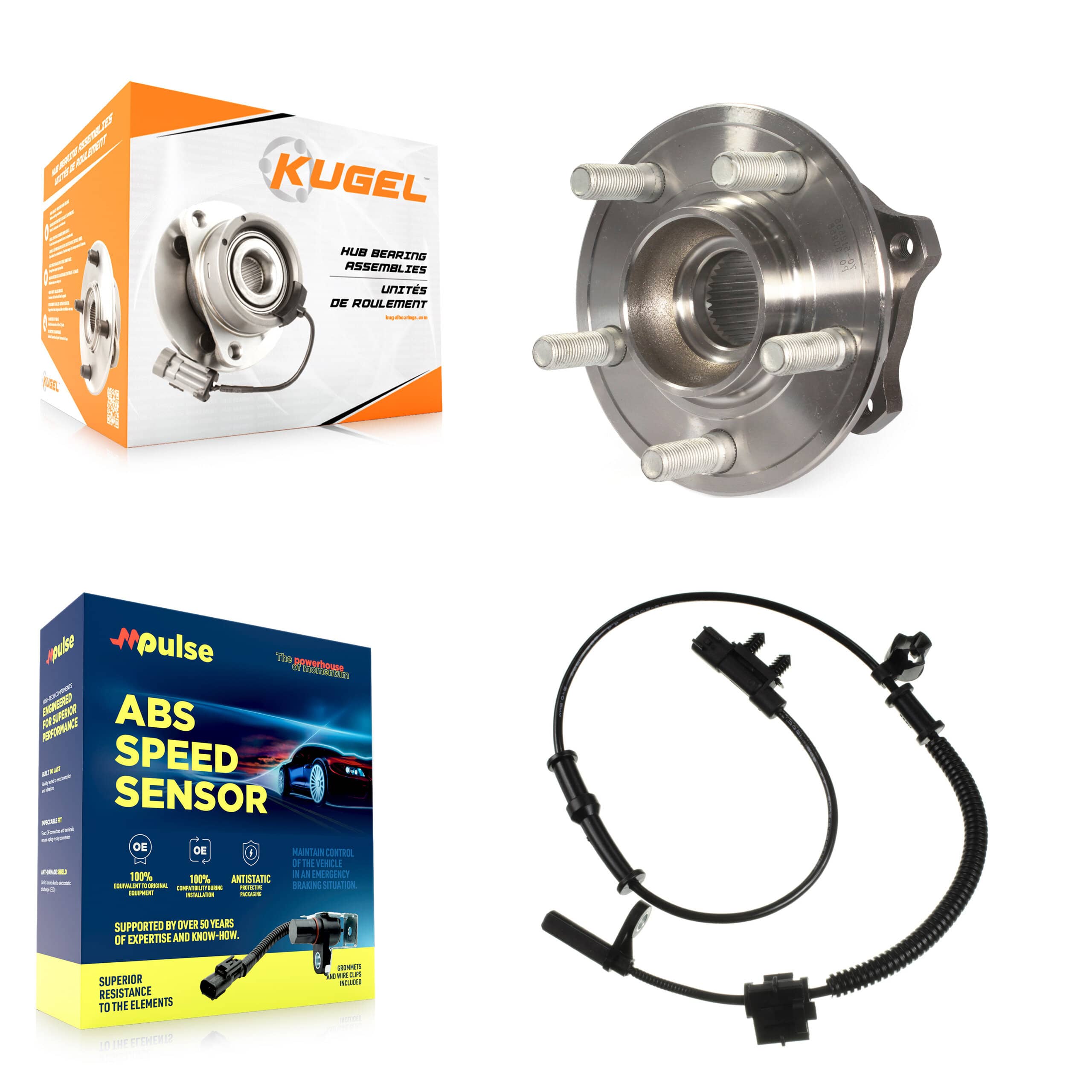 Kugel - K7S-100366 - Rear Wheel Bearing and Hub Assembly Kits