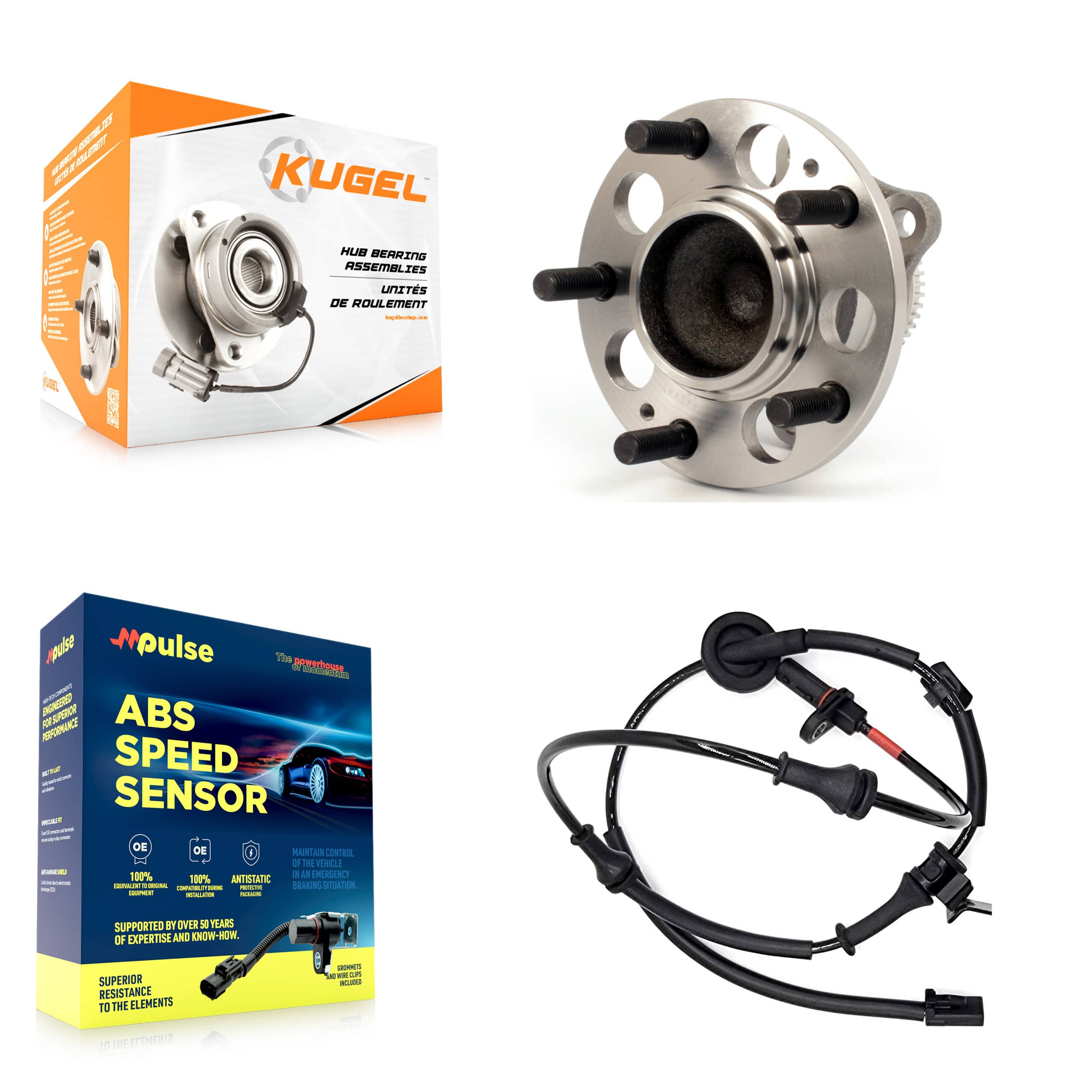 Kugel - K7S-100515 - Rear Wheel Bearing and Hub Assembly Kits