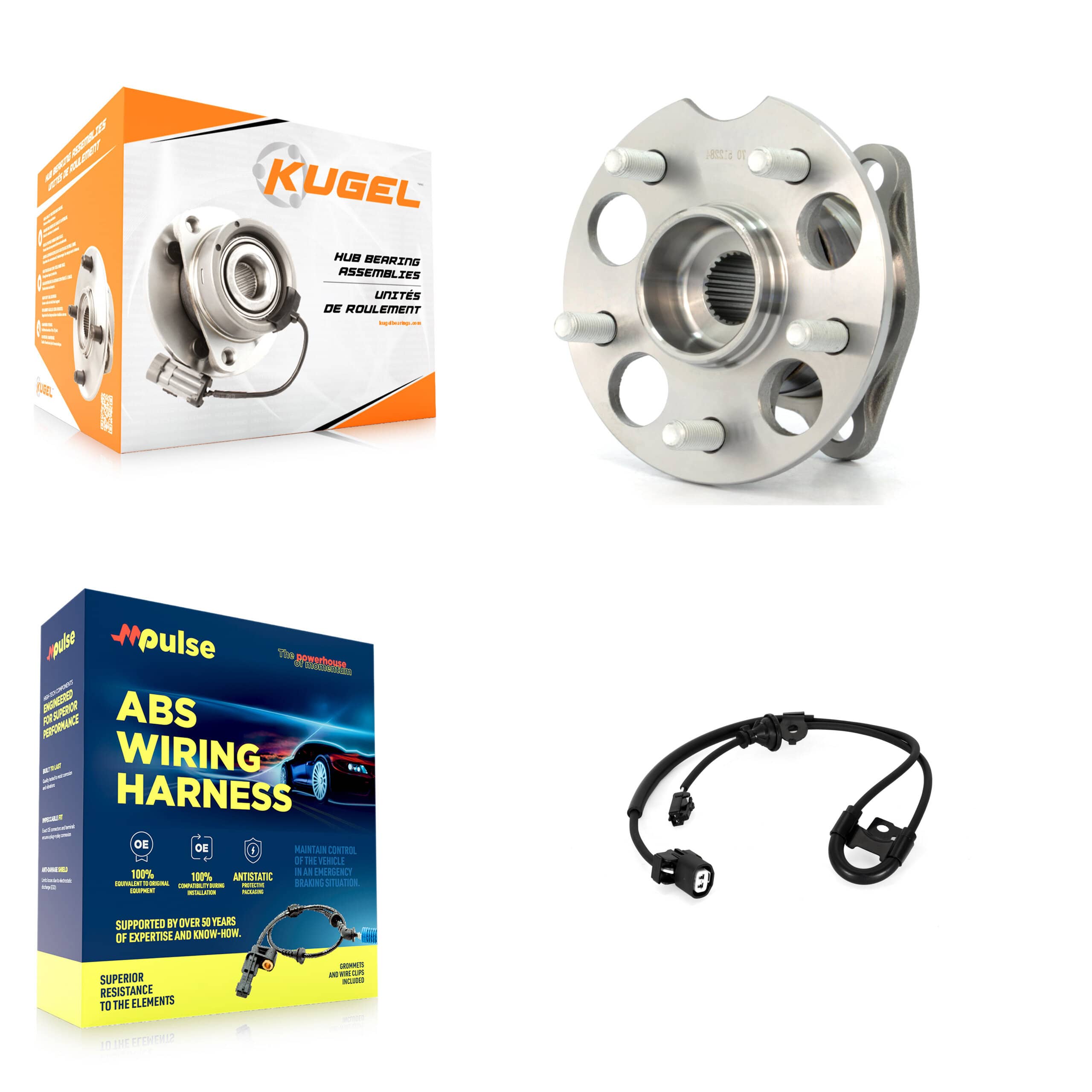 Kugel - K7S-100623 - Rear Wheel Bearing and Hub Assembly Kits