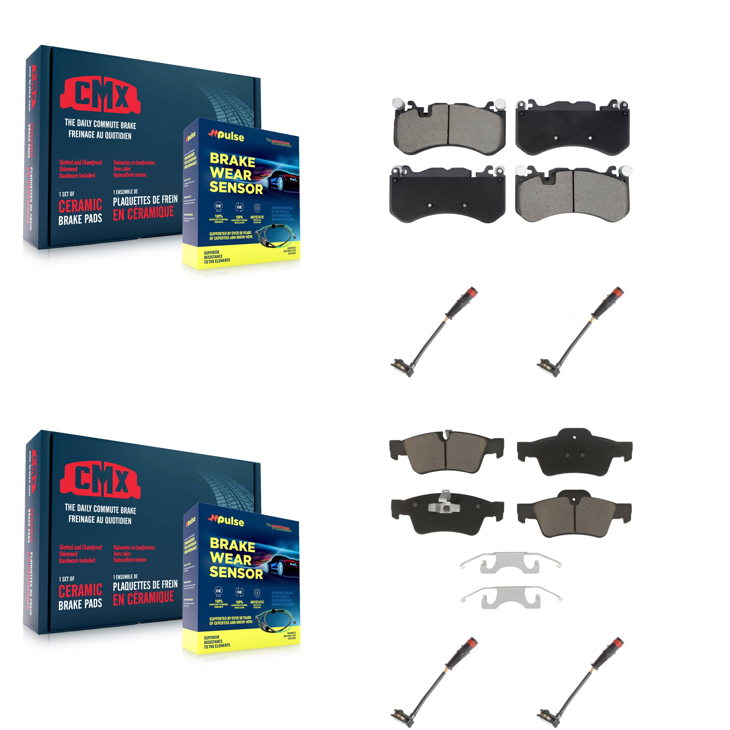 CMX - KCW-101079 - Front and Rear Disc Brake Pad Kits