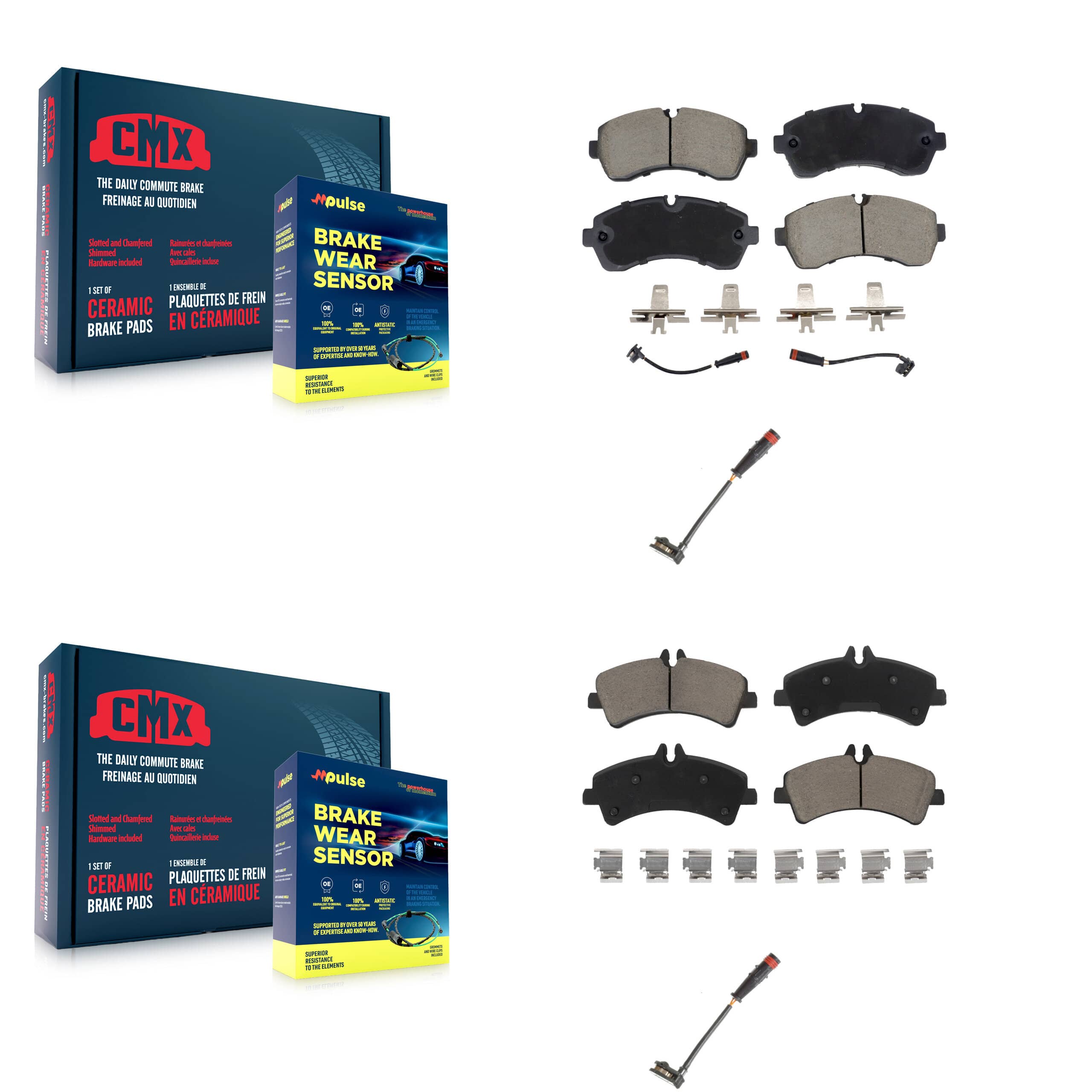 CMX - KCW-101151 - Front and Rear Disc Brake Pad Kits