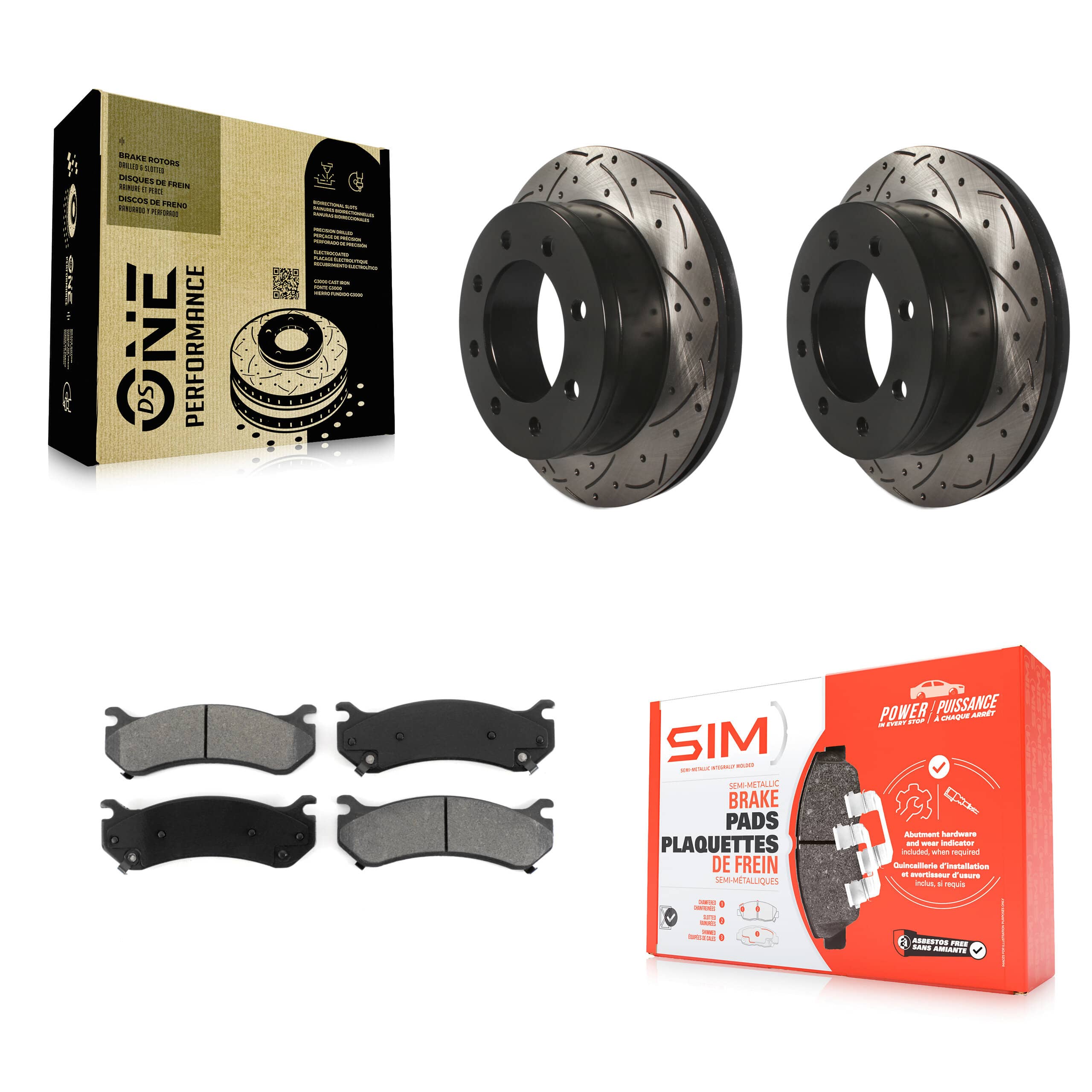 Transit Auto - KDS-100375 - Rear Disc Brake Kits
