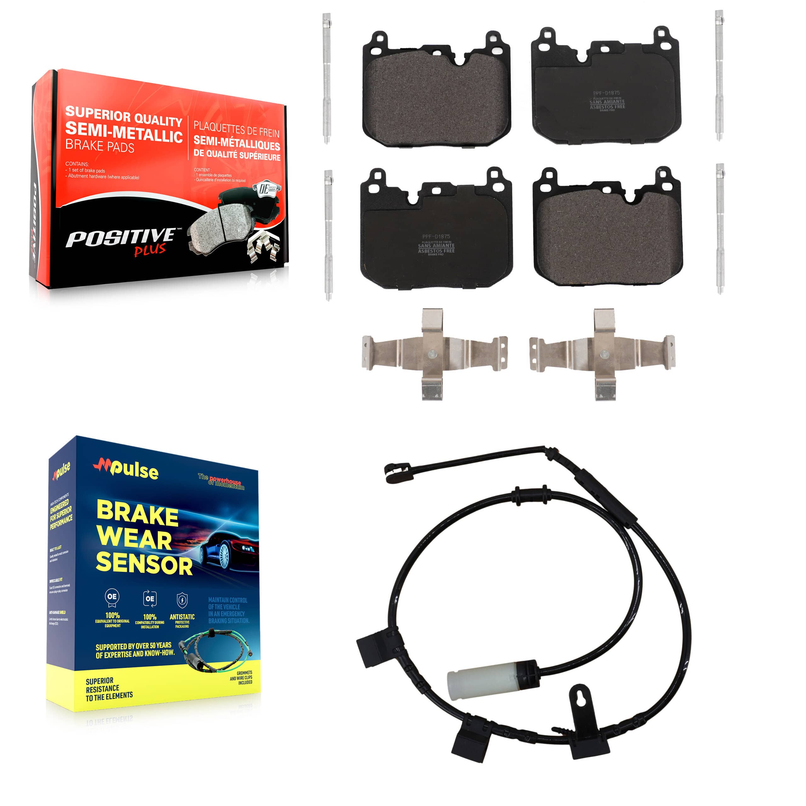Positive Plus - KPW-100575 - Front Disc Brake Pad Kits