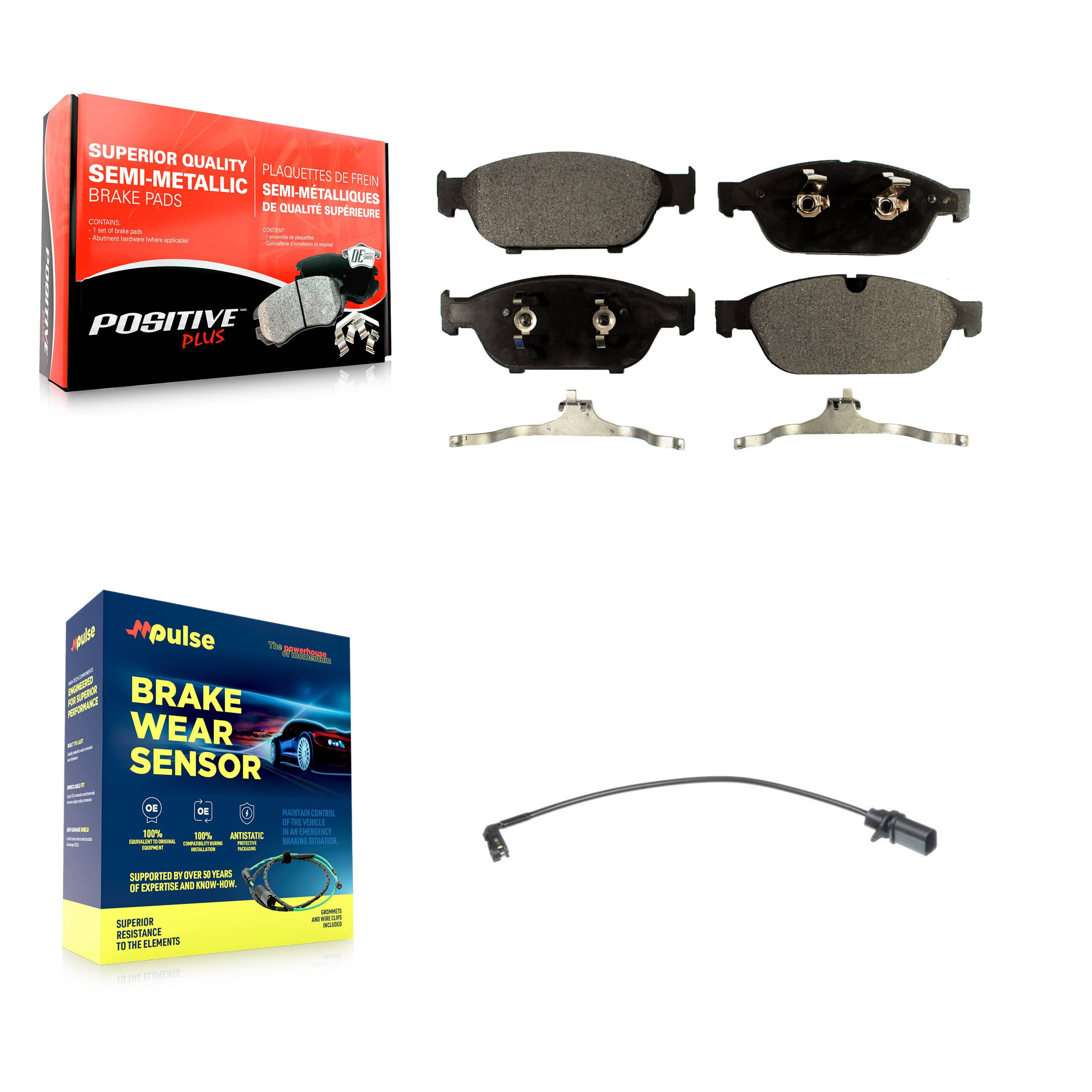 Positive Plus - KPW-100622 - Front Disc Brake Pad Kits