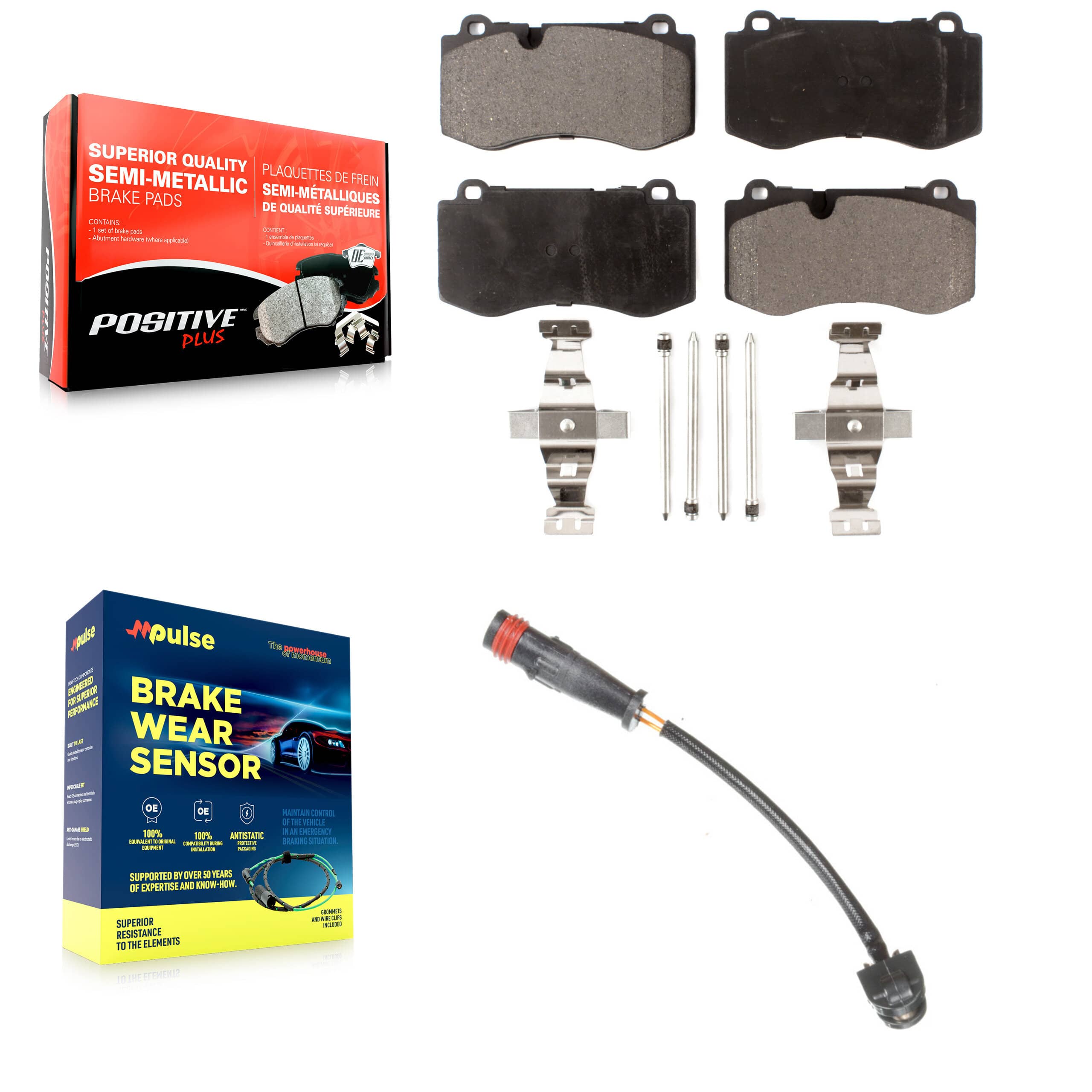 Positive Plus - KPW-100637 - Front Disc Brake Pad Kits