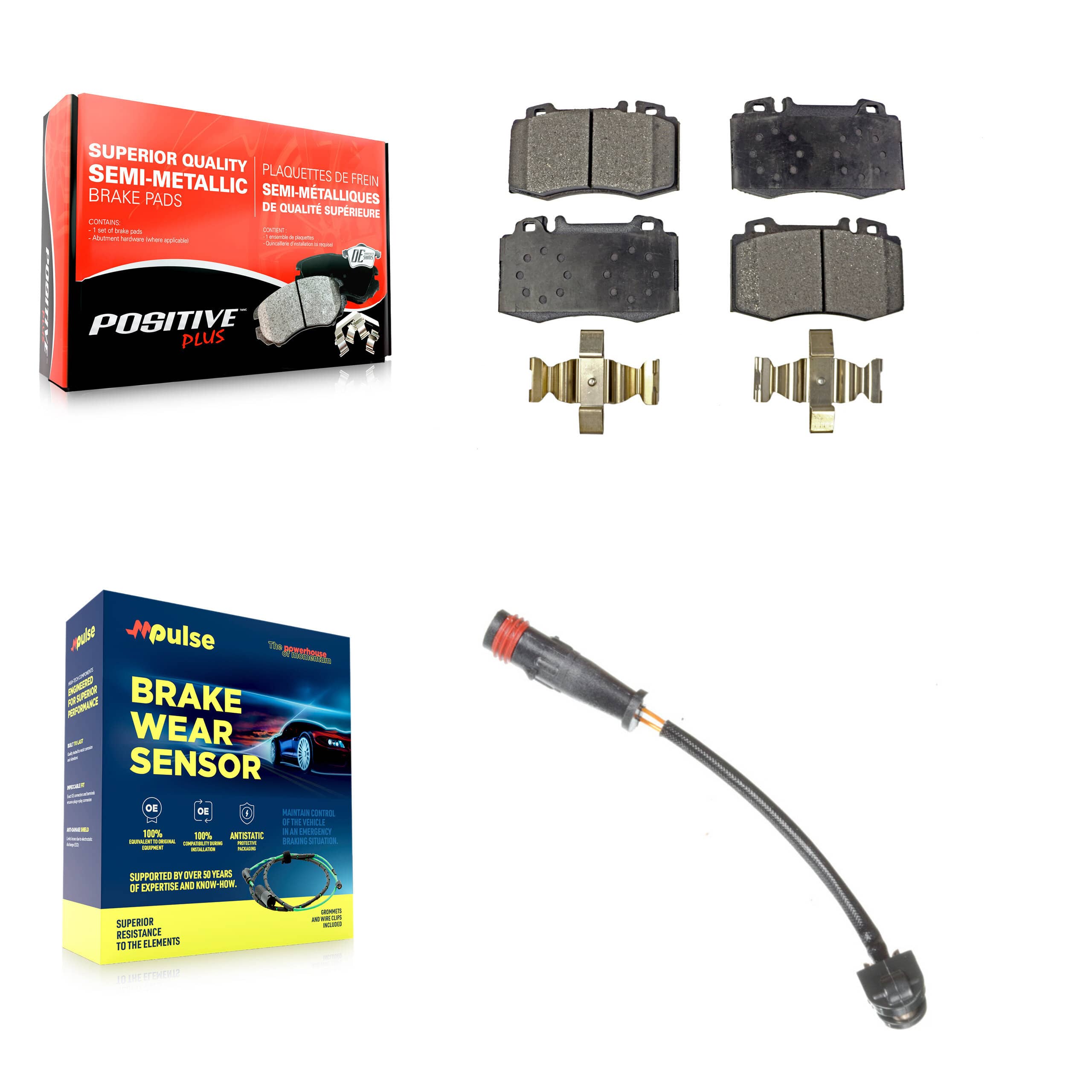 Positive Plus - KPW-100642 - Front Disc Brake Pad Kits