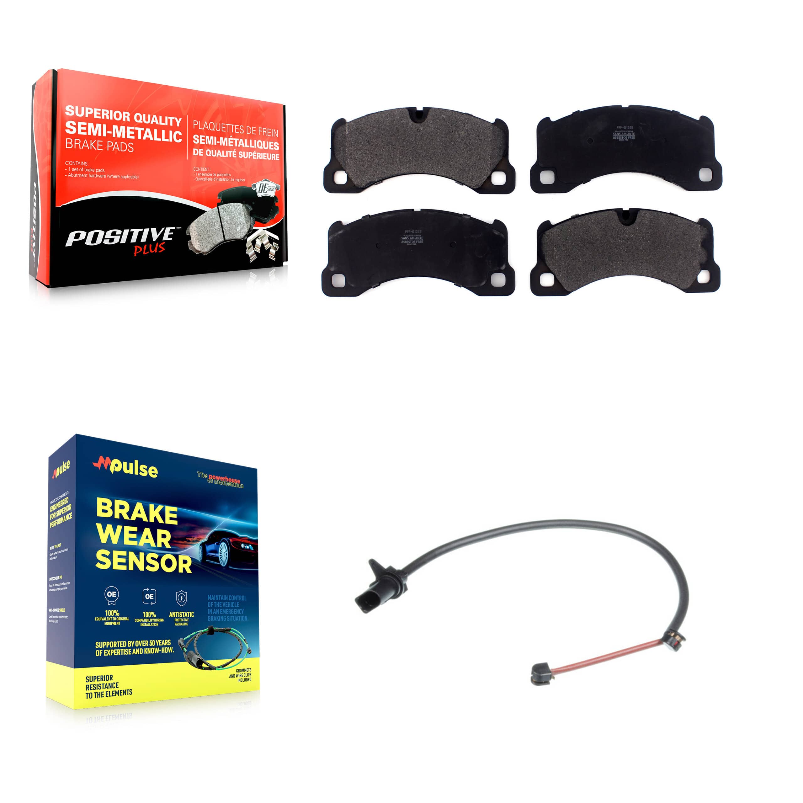 Positive Plus - KPW-100645 - Front Disc Brake Pad Kits