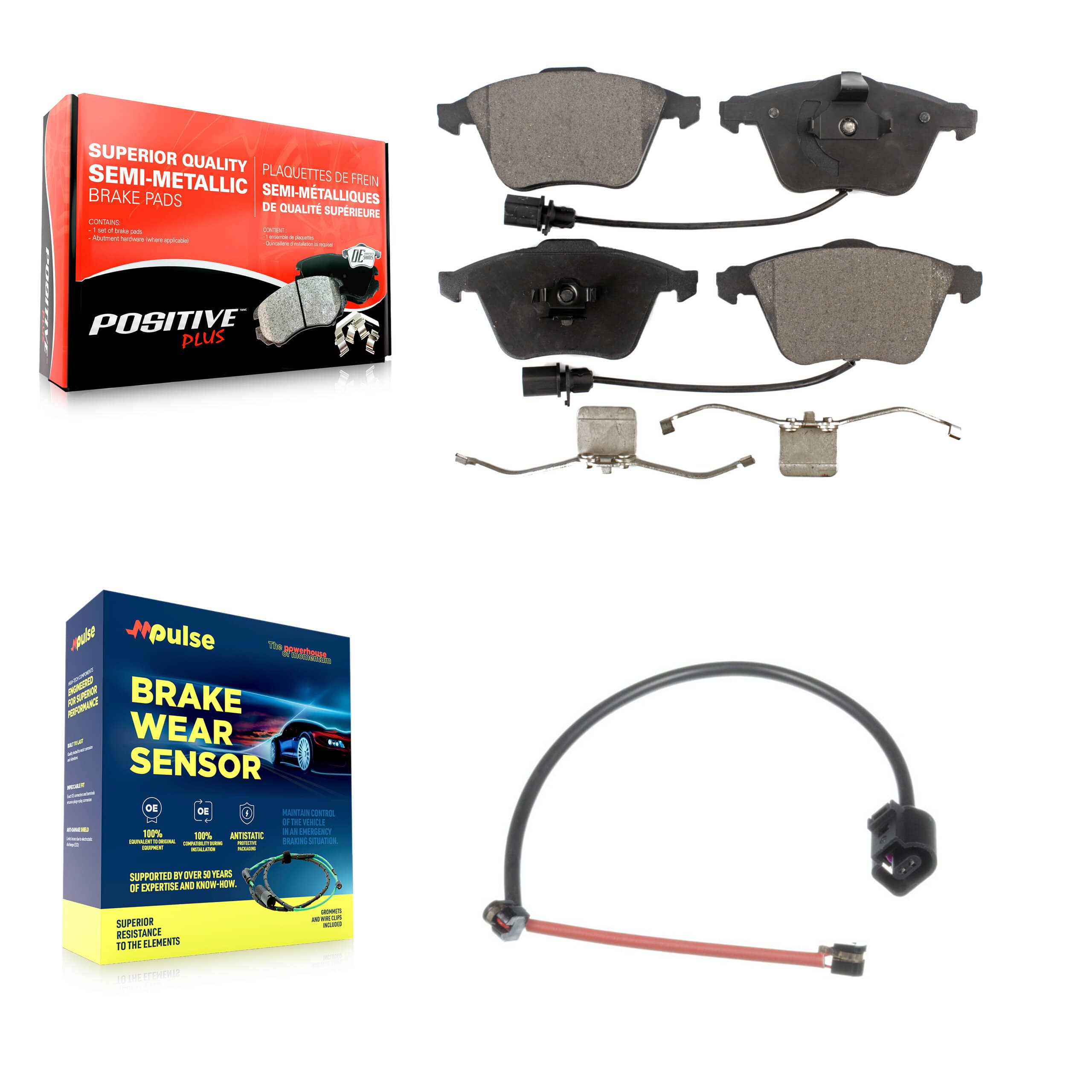 Positive Plus - KPW-100667 - Front Disc Brake Pad Kits