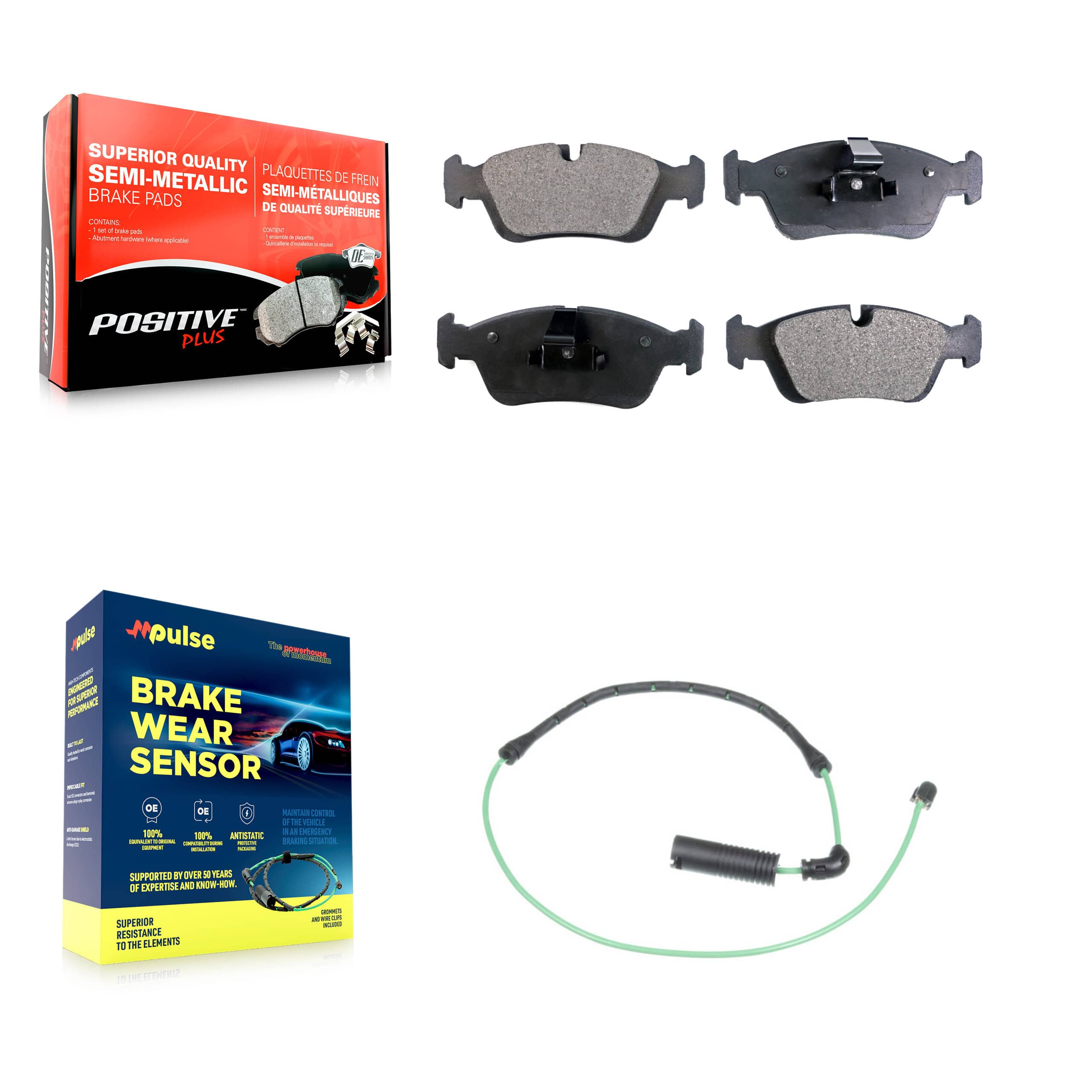 Positive Plus - KPW-100756 - Front Disc Brake Pad Kits