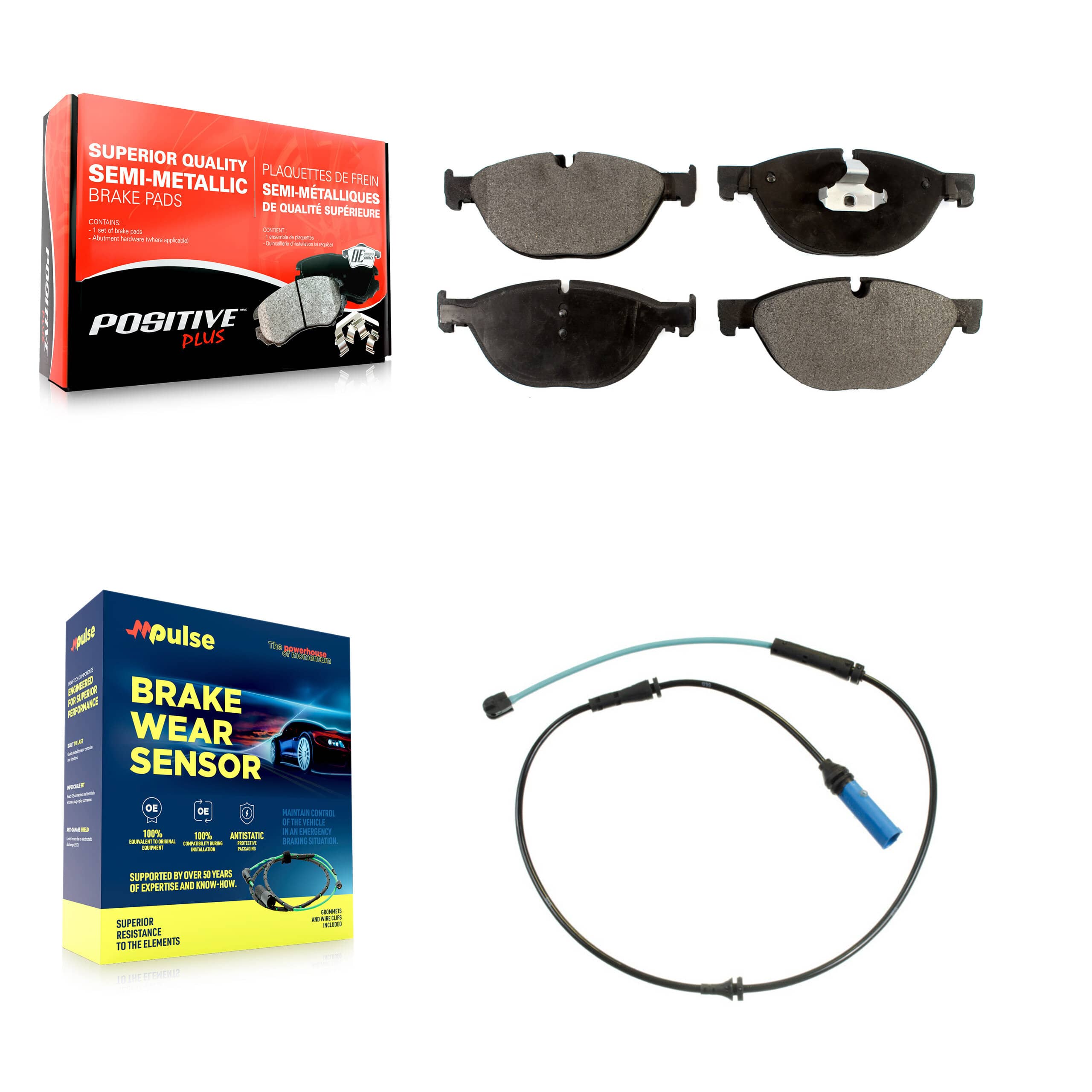 Positive Plus - KPW-100760 - Front Disc Brake Pad Kits